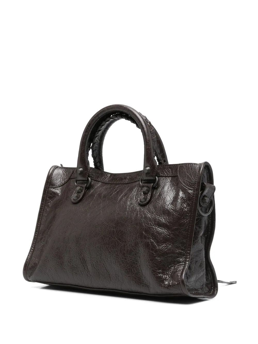 BALENCIAGA Mini Leather City Tote Handbag