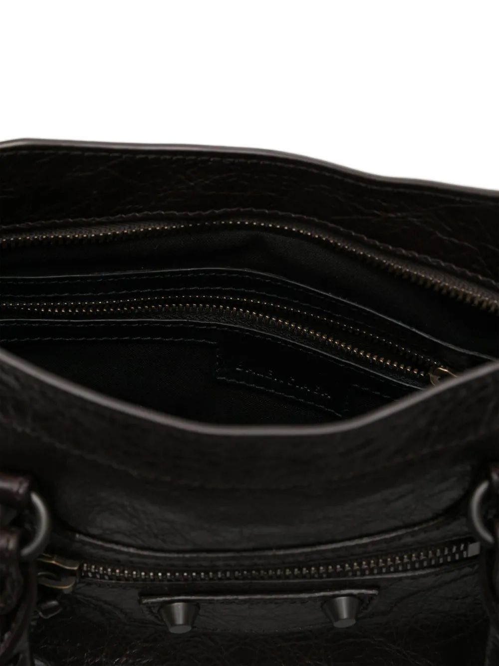 BALENCIAGA Mini Leather City Tote Handbag