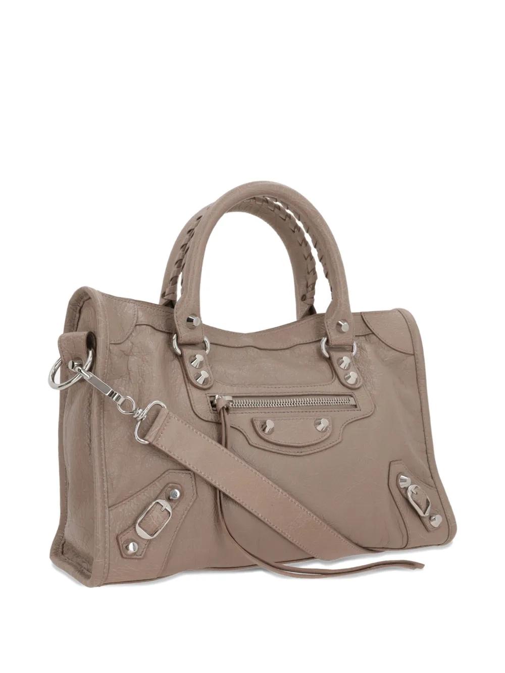 BALENCIAGA City Leather Studded Handbag