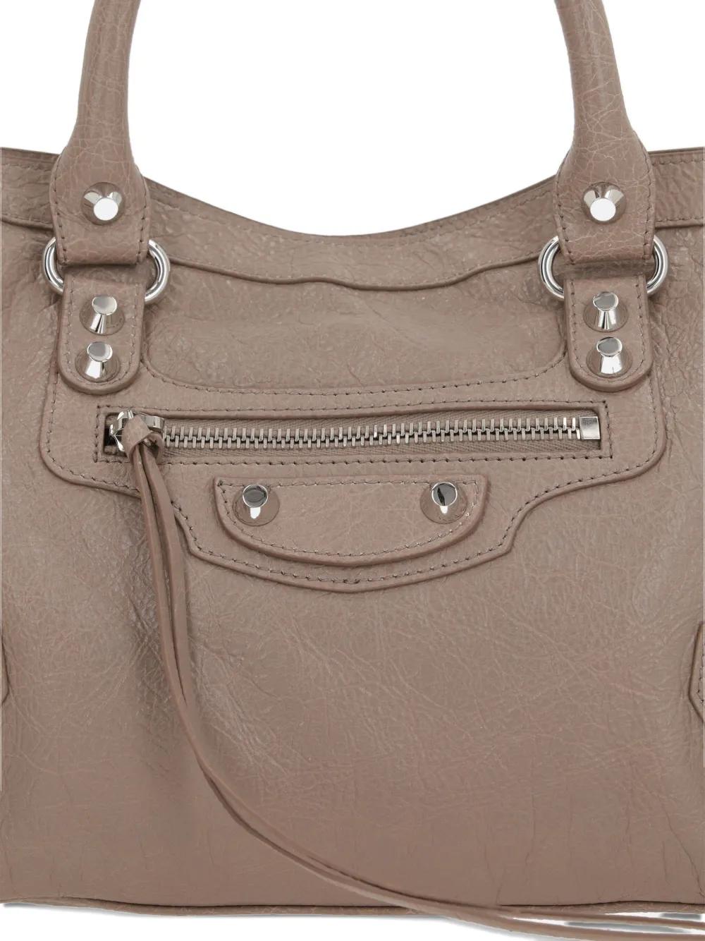 BALENCIAGA City Leather Studded Handbag