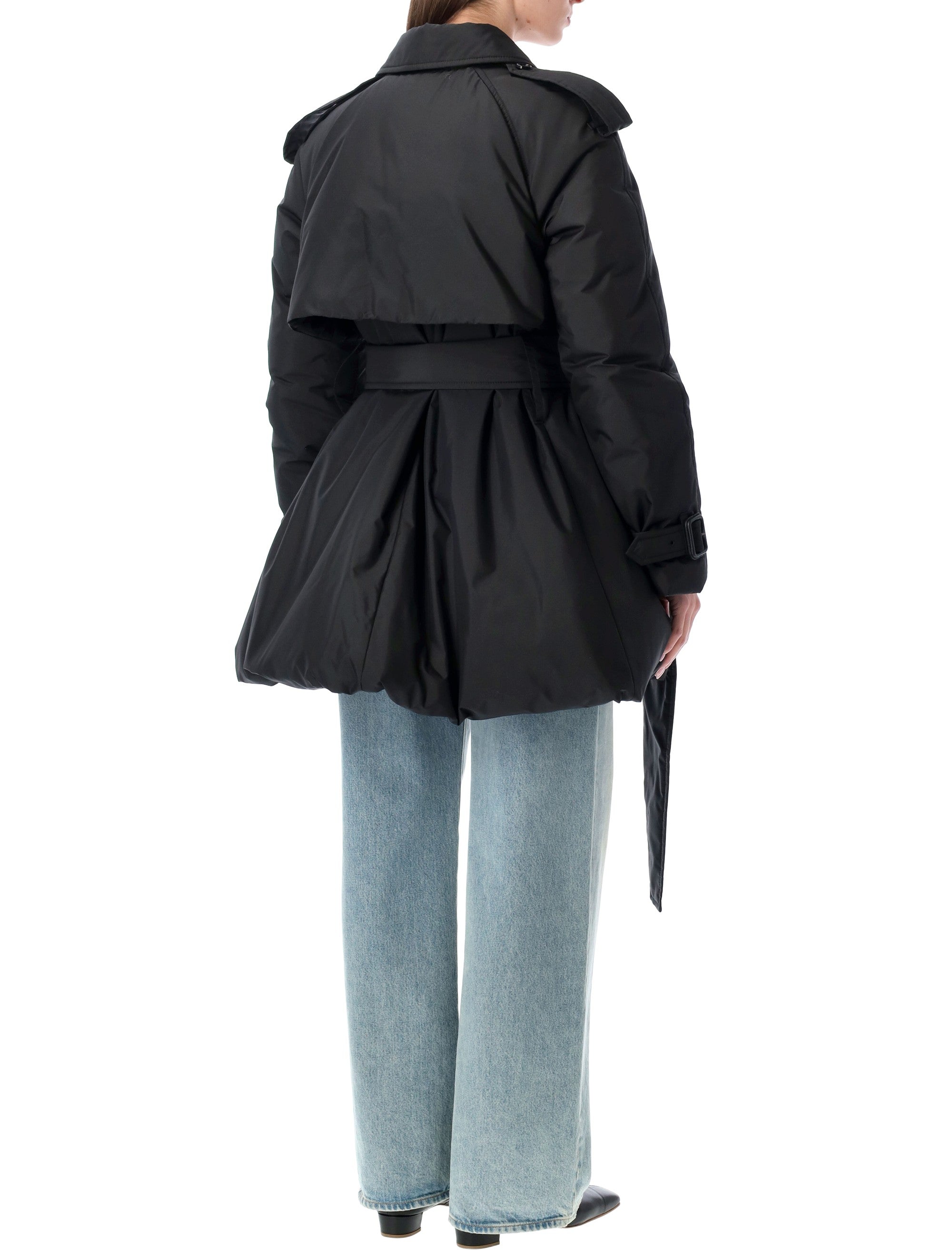 BURBERRY Belted Padded Car Jacket for Women - Modern Silhouette