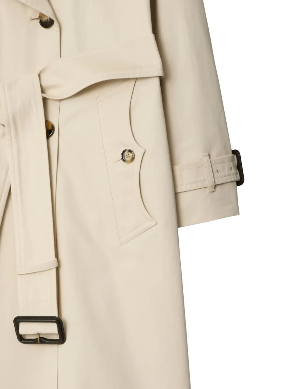 BURBERRY Long Gabardine Fitzrovia Trench Jacket for Women