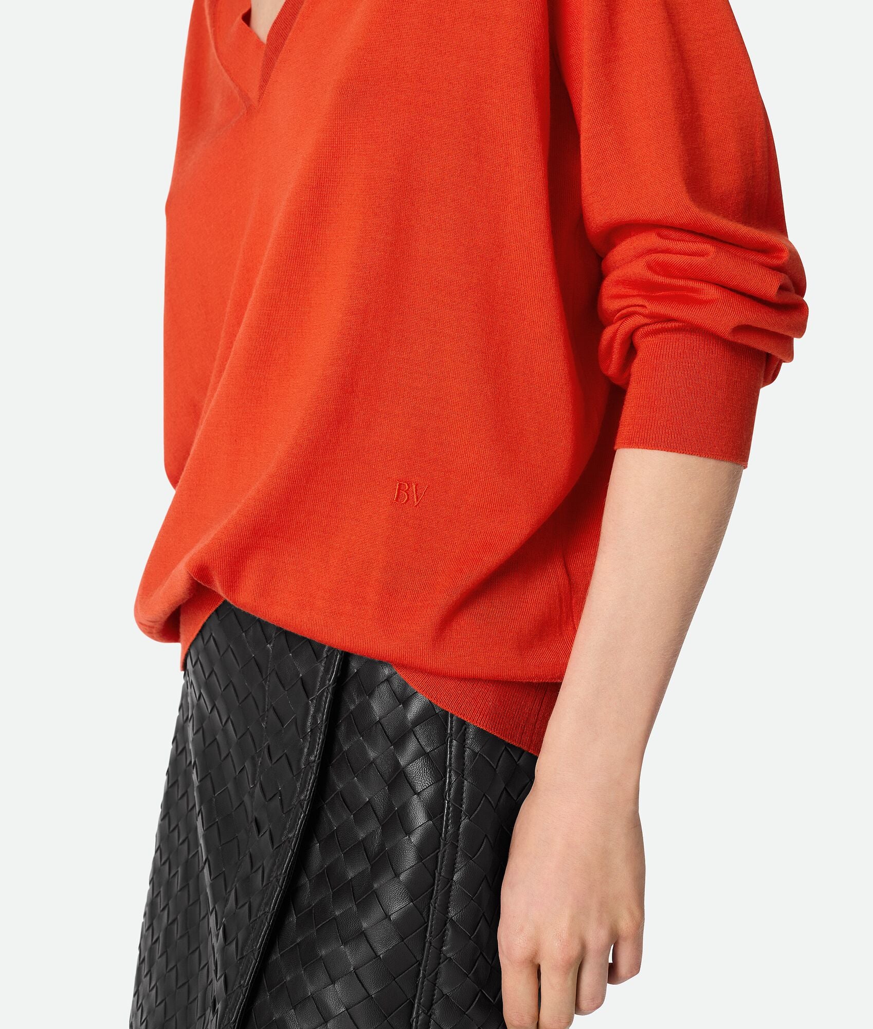 BOTTEGA VENETA Fine Knit V-Neck Sweater - Lightweight