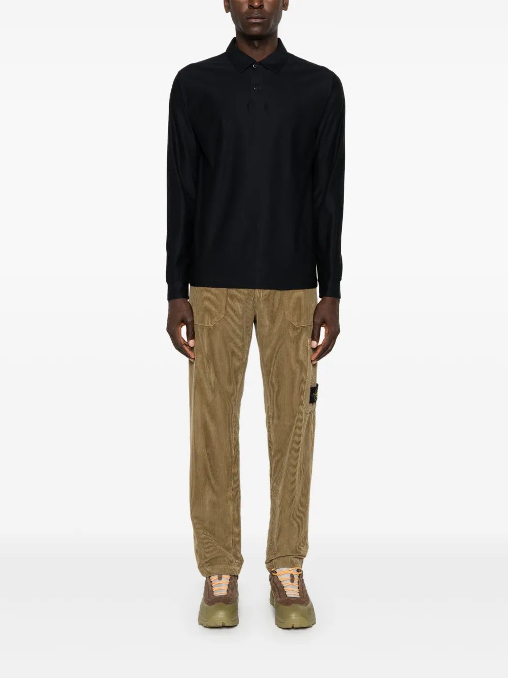 STONE ISLAND Cotton Mini Polo Shirt for Men