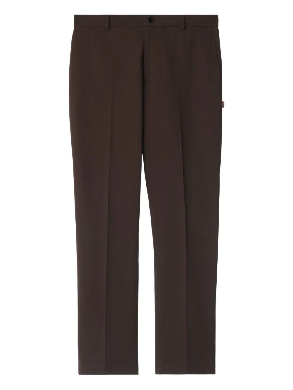 BURBERRY Slim Fit Cotton Chino Trousers for Men