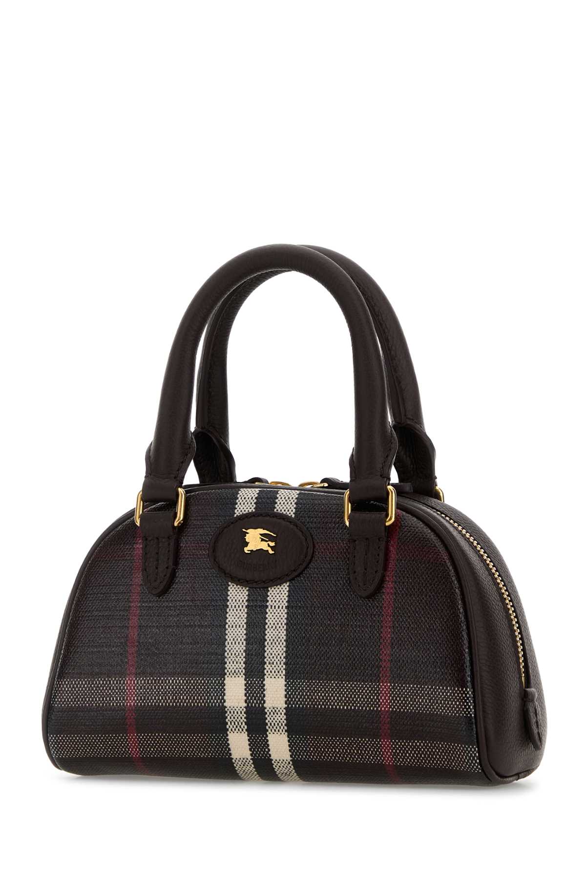 BURBERRY Mini Highlands Printed Canvas Handbag