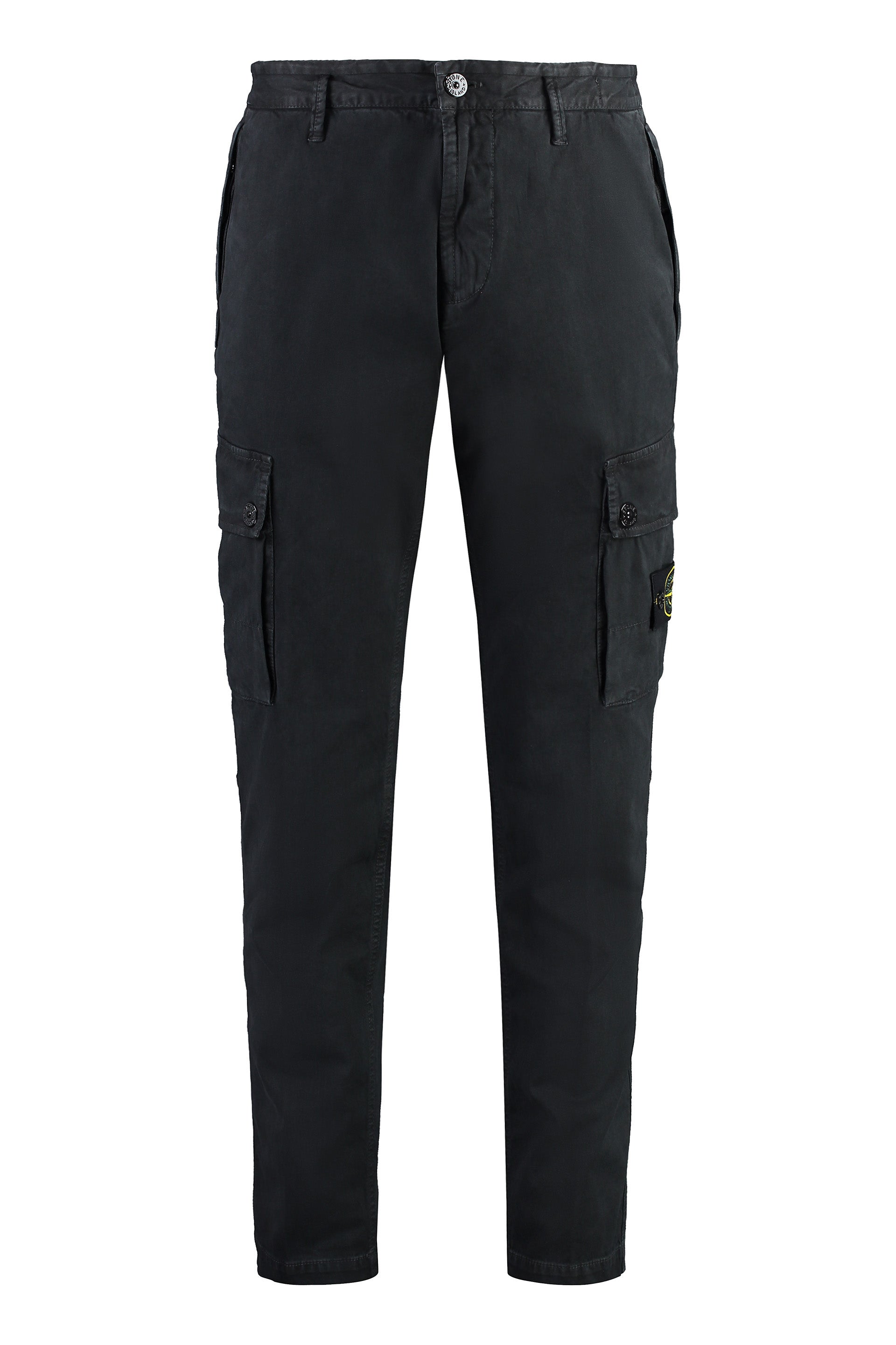 STONE ISLAND Stretch Cotton Cargo Trousers - Men's, FW24 Collection