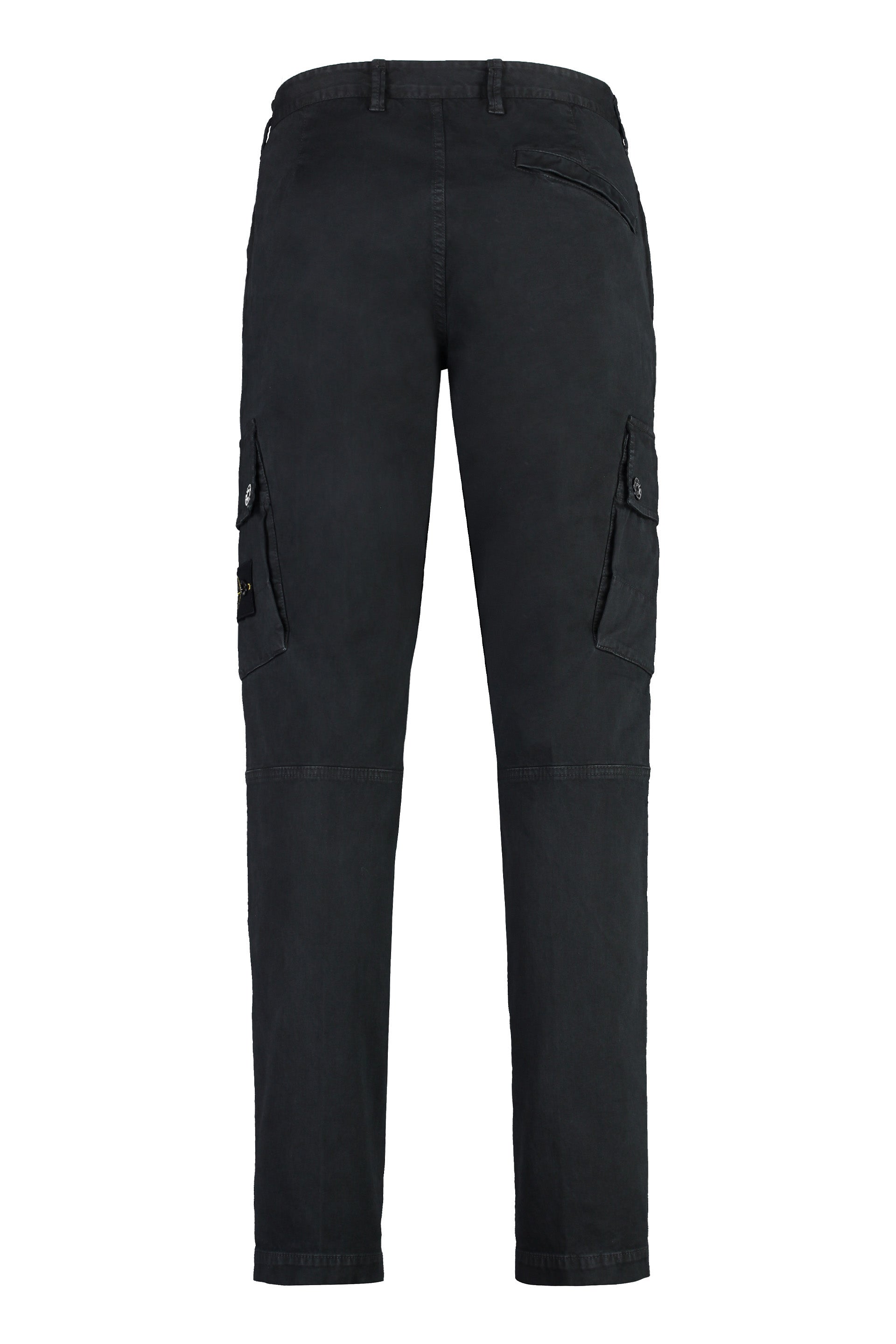 STONE ISLAND Cotton Trousers with Logo for Men