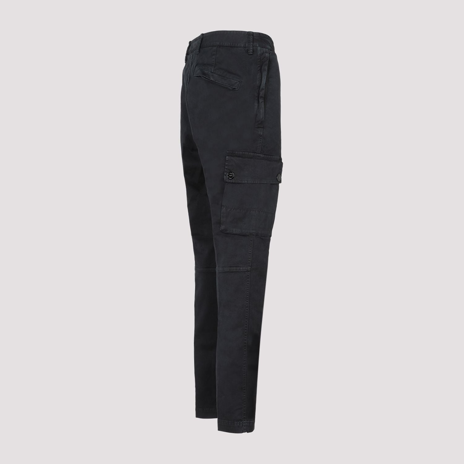 STONE ISLAND Cotton Trousers with Logo for Men