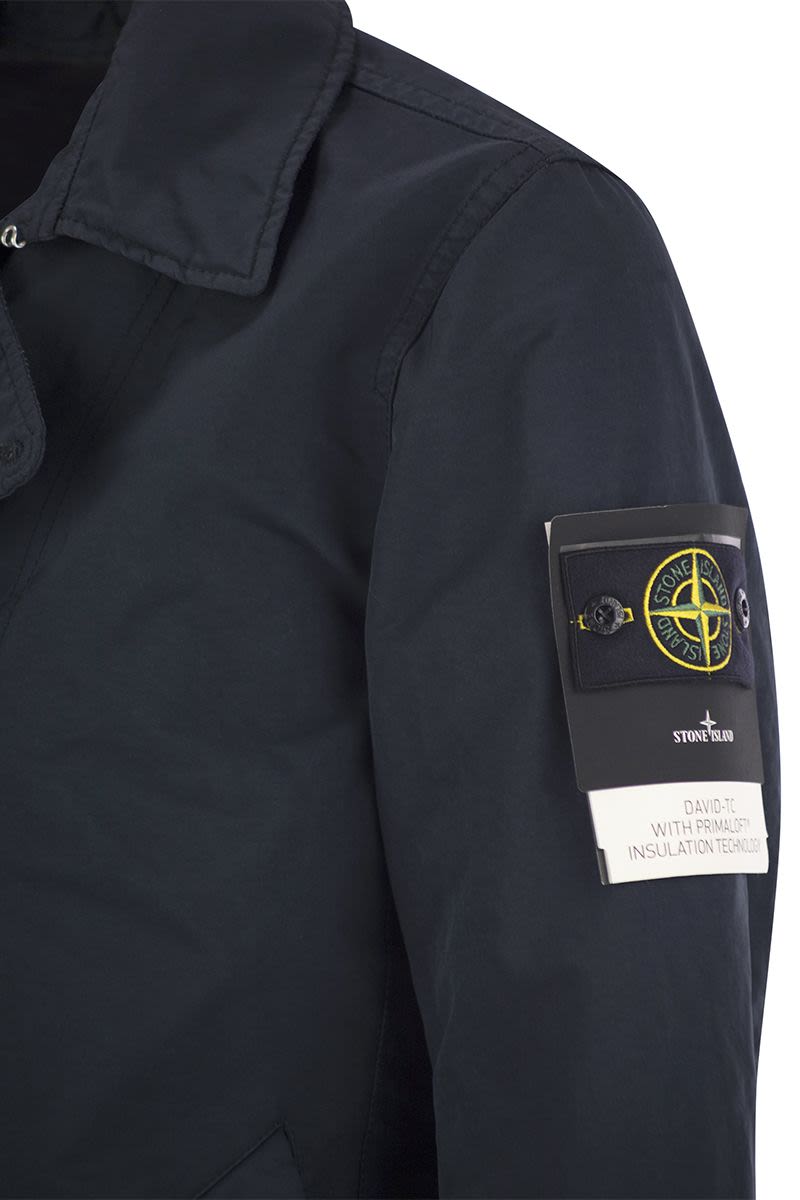 STONE ISLAND Men's Mini Short Trench Jacket with Anti-Drip Treatment