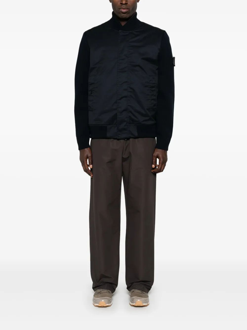 STONE ISLAND Panelled Bomber Jacket