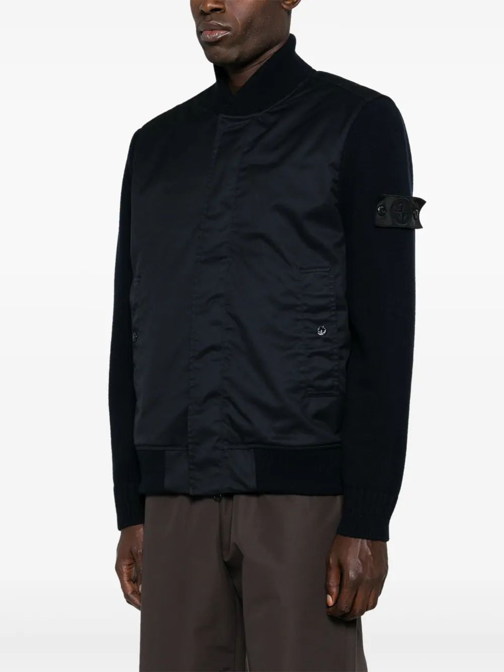 STONE ISLAND Panelled Bomber Jacket