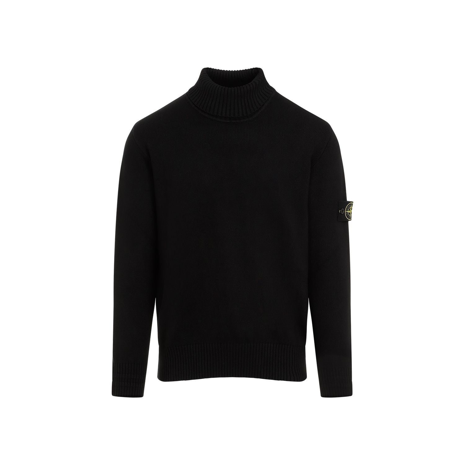 STONE ISLAND Wool Blend Turtleneck Sweater