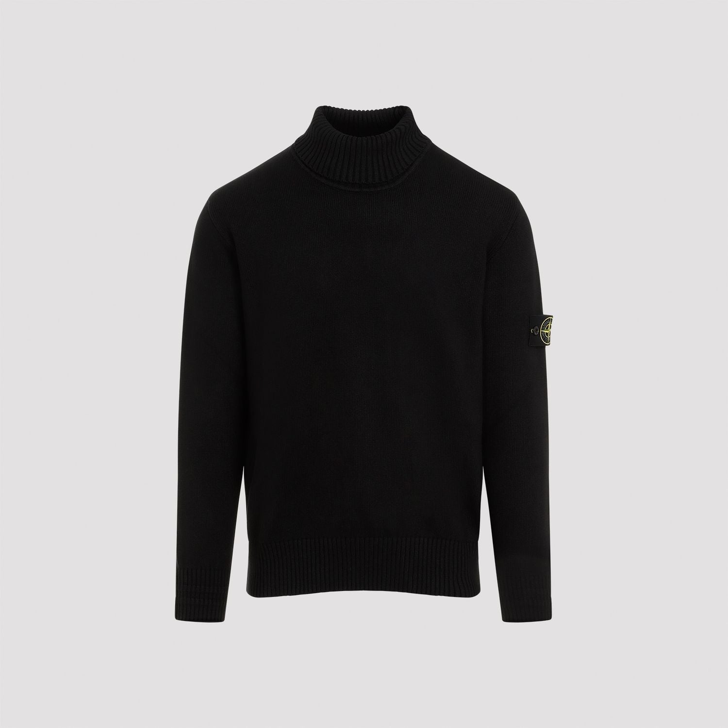 STONE ISLAND Wool Blend Turtleneck Sweater