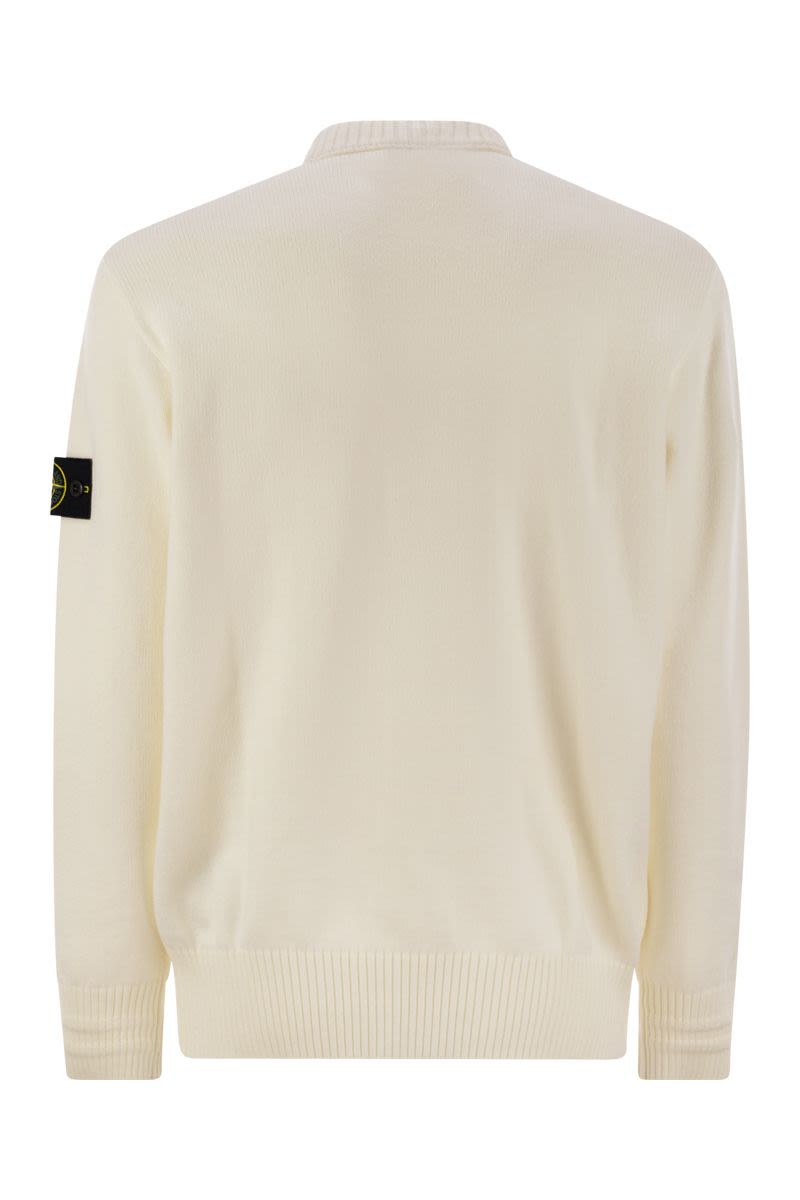 STONE ISLAND Regular-Cut Crew Neck Jumper for Men
