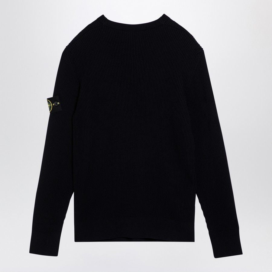 STONE ISLAND Virgin Wool Crew-Neck Sweater for Men