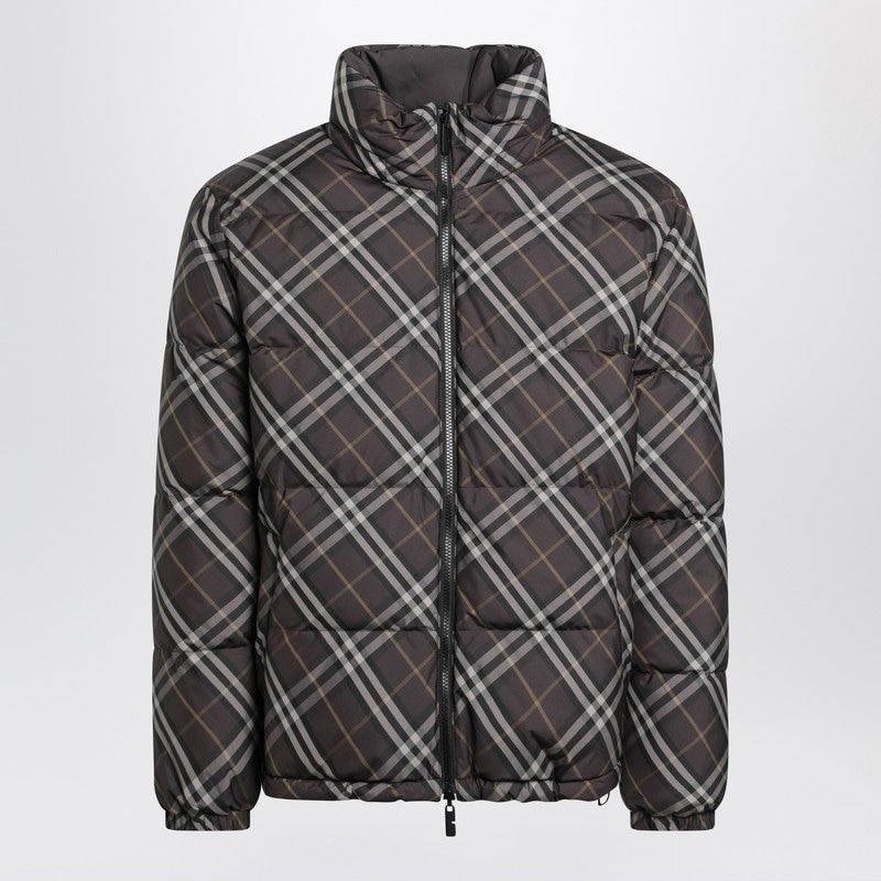 BURBERRY Reversible Down Jacket with Check Pattern for Men