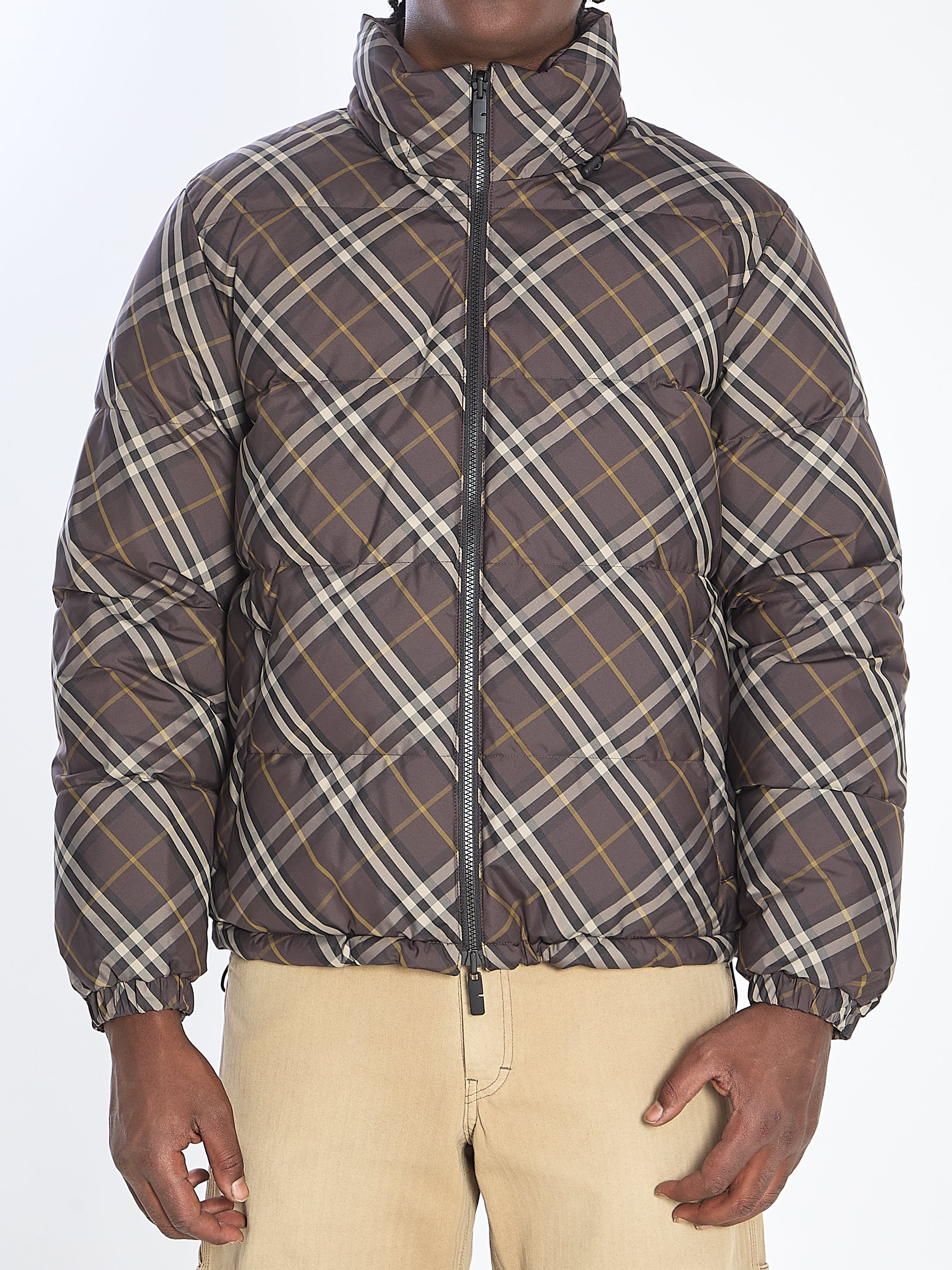 BURBERRY Reversible Check Puffer Jacket - Size L