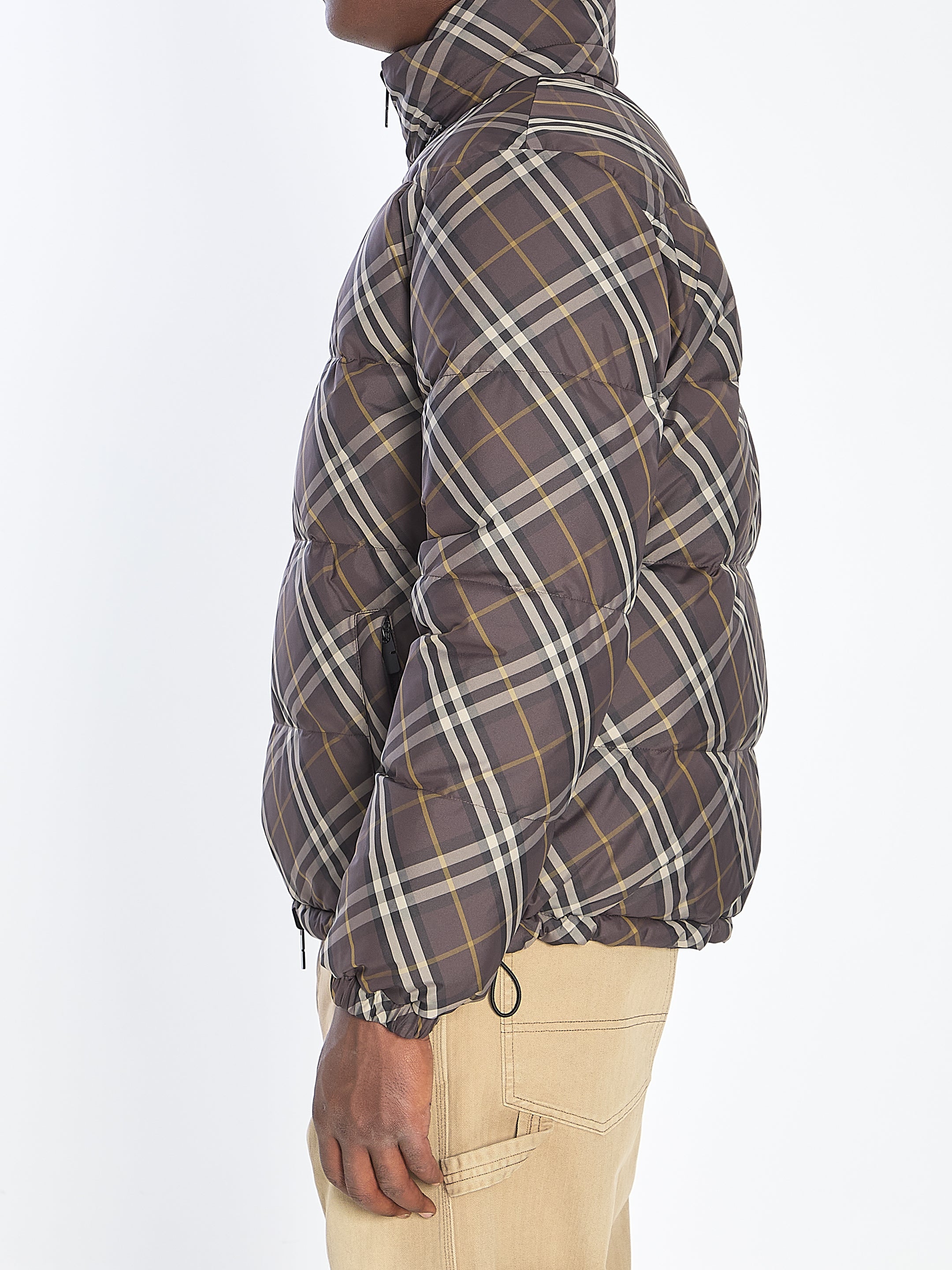 BURBERRY Reversible Check Puffer Jacket - Size L