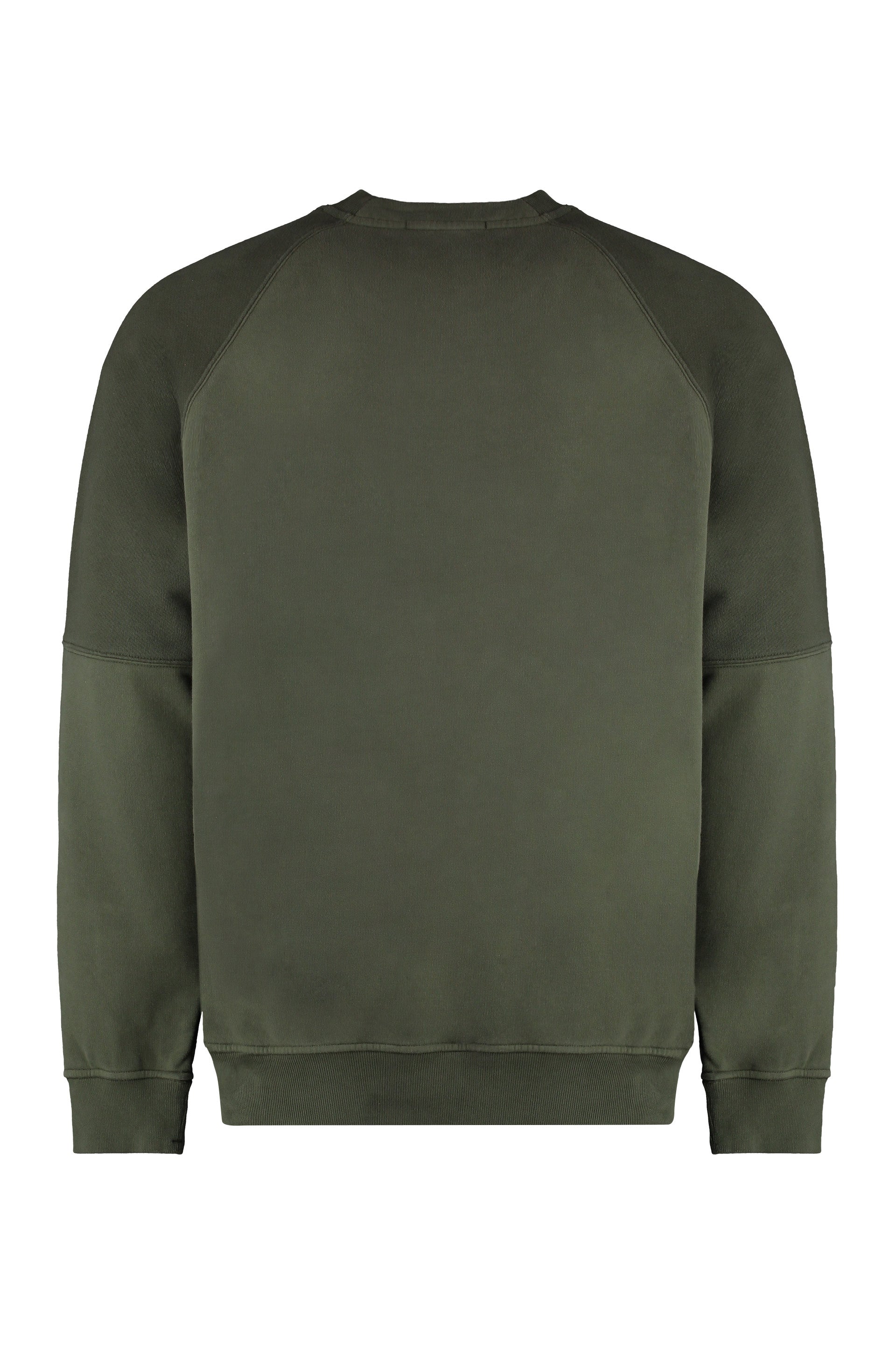 STONE ISLAND Cotton Crew-Neck Sweatshirt with Two Side Pockets - Fall 2024