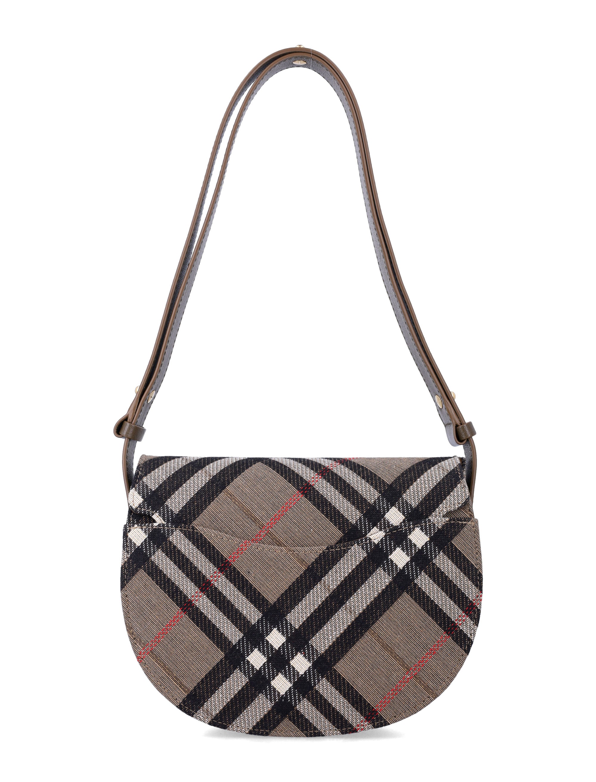 BURBERRY Mini Bridle Check Jacquard Handbag