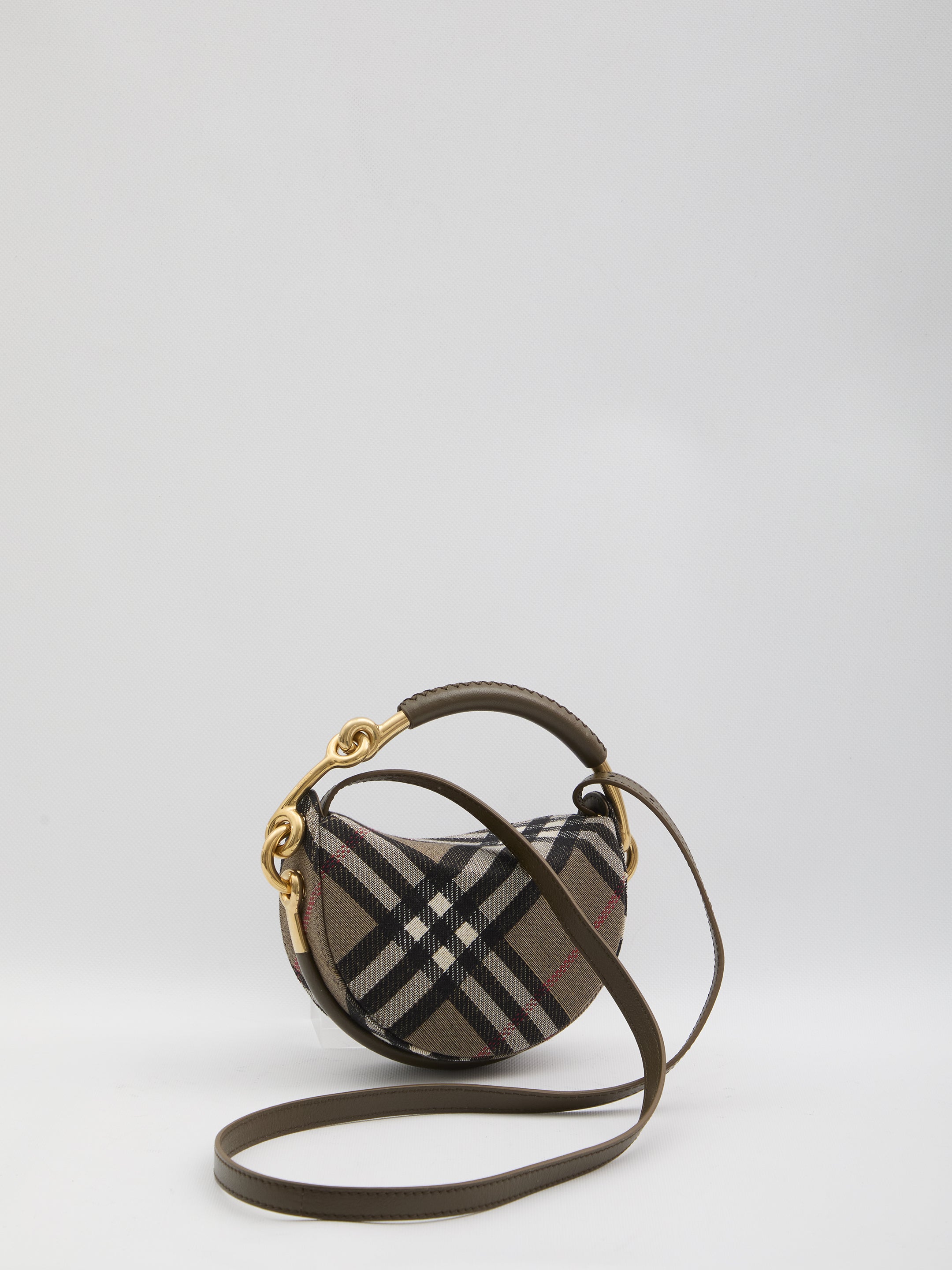 BURBERRY Classic Check-Patterned Handbag - 19 x 12 x 5 cm