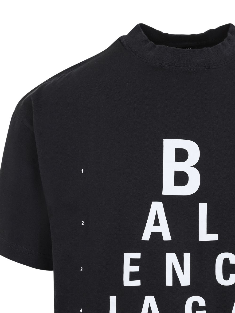 BALENCIAGA Mock Neck Drop Shoulder T-Shirt - SS25