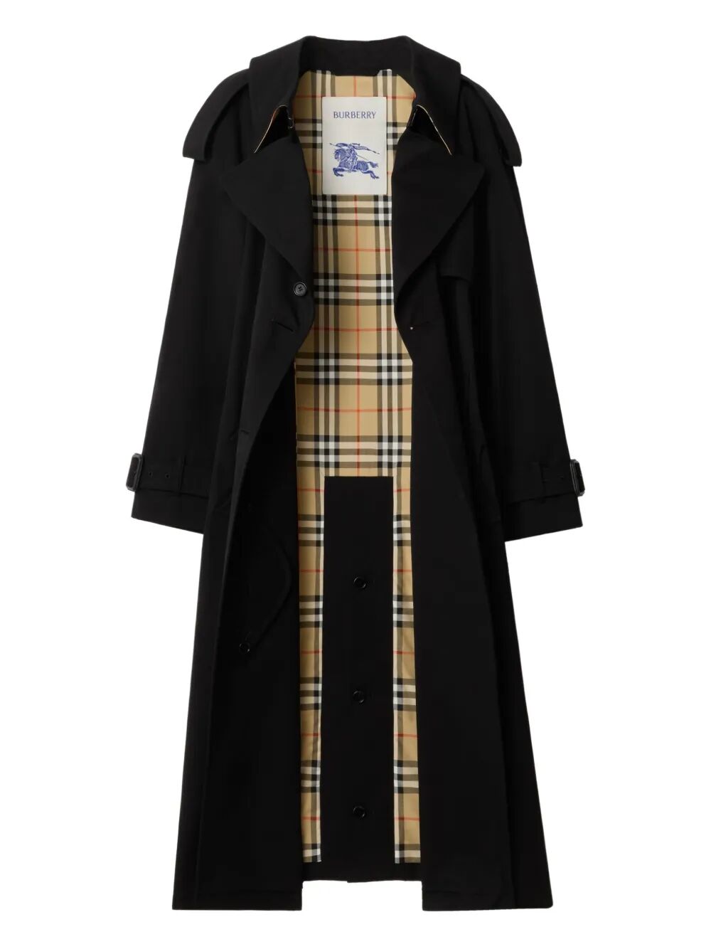 BURBERRY Long Gabardine Fitzrovia Trench Jacket for Women