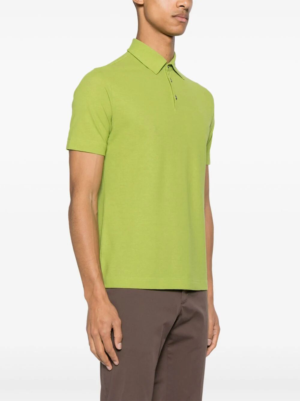 ZANONE Men's Mini Short Sleeve Polo
