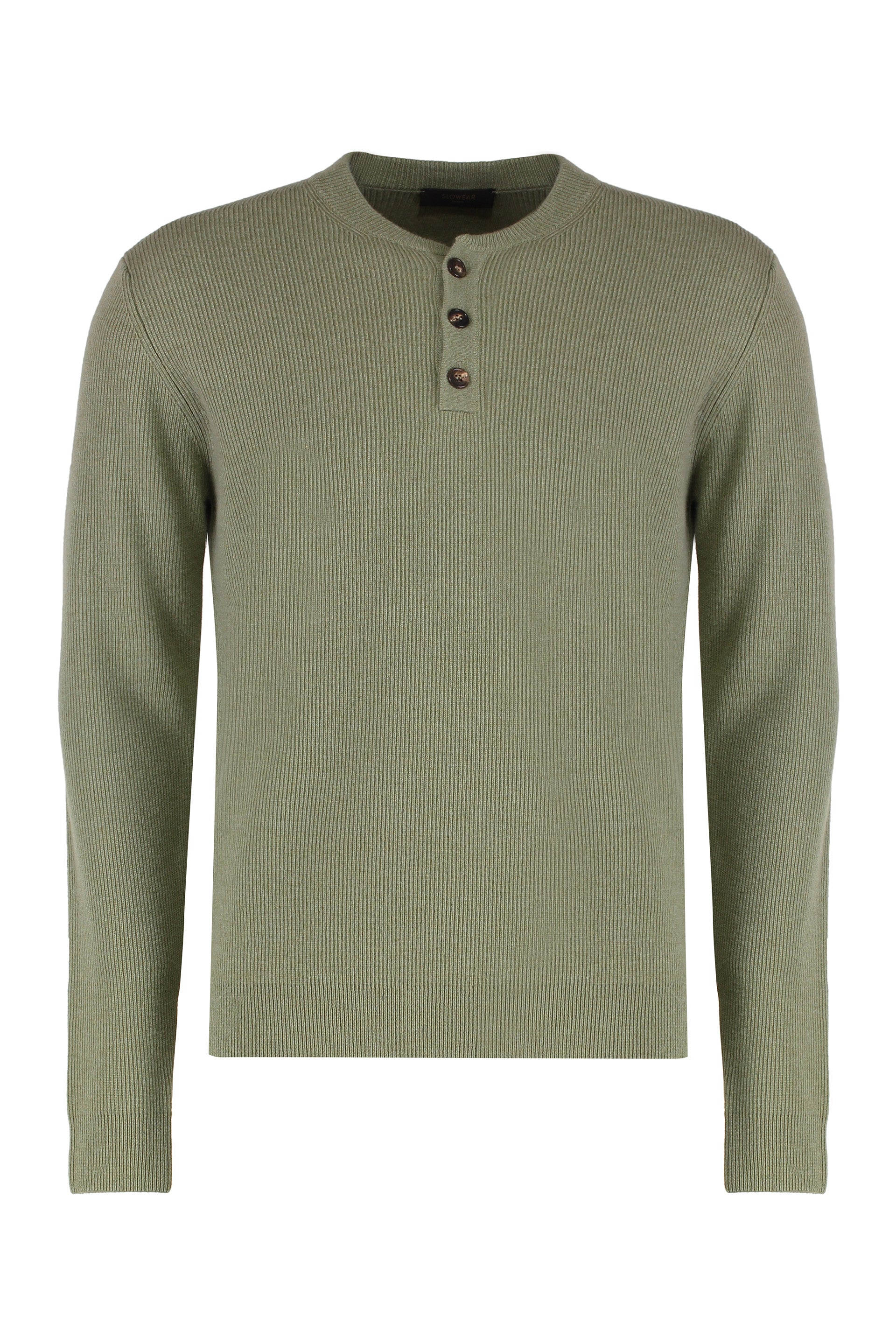 SLOWEAR Men's Round Neck Virgin Wool Sweater