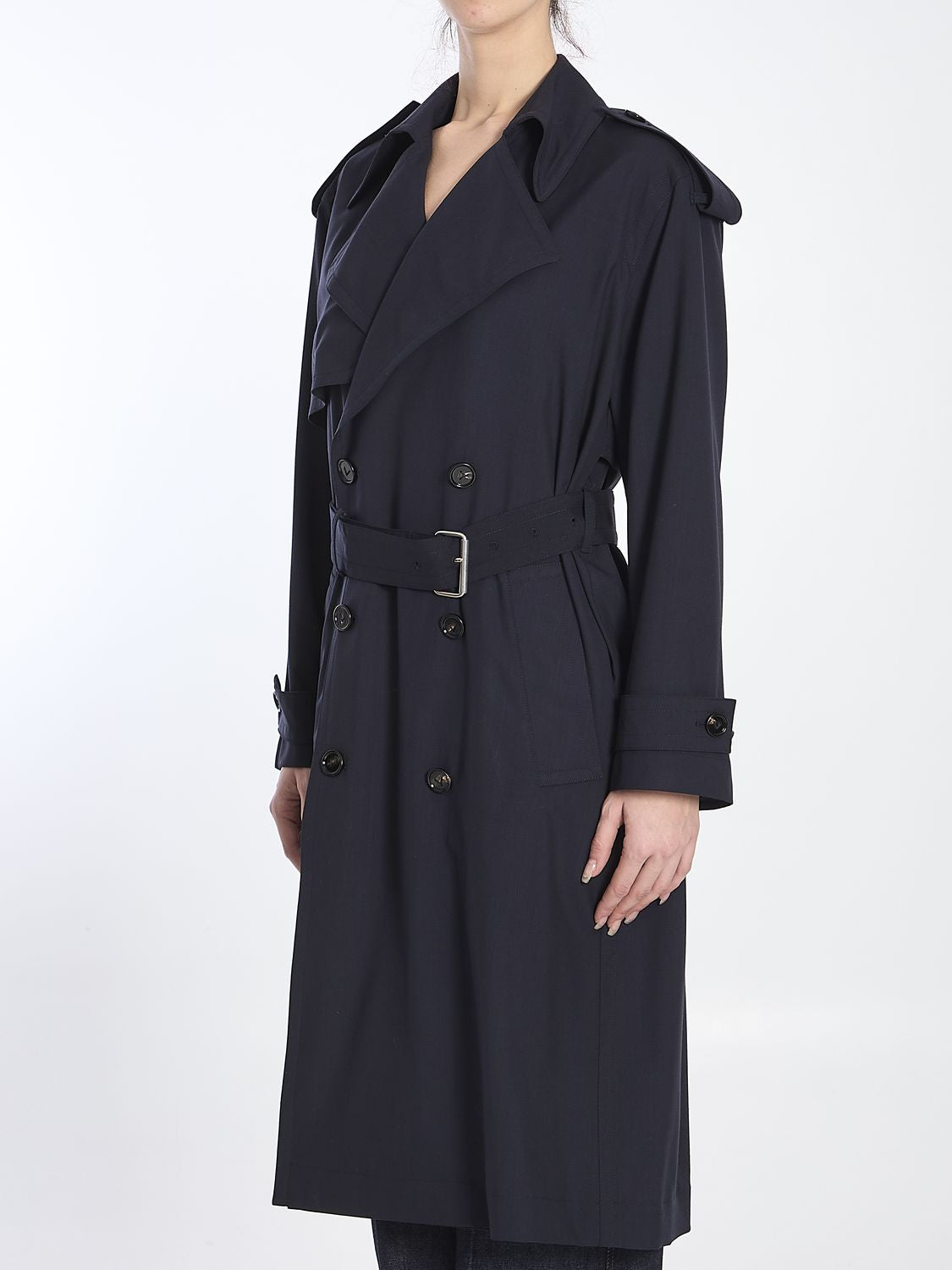 BOTTEGA VENETA Wool Trench Jacket for Women