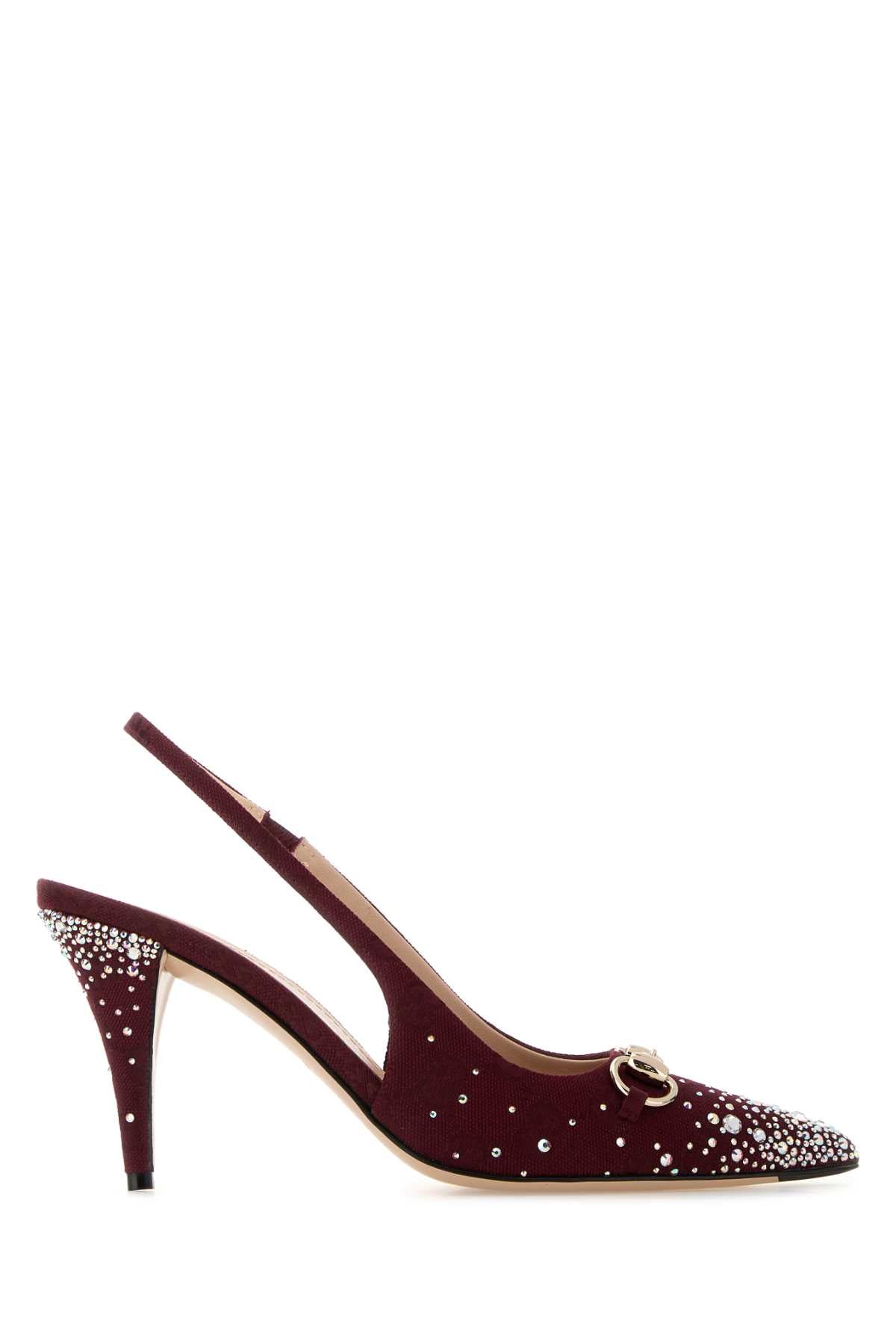 GUCCI Printed Fabric Slingback Pumps for Women