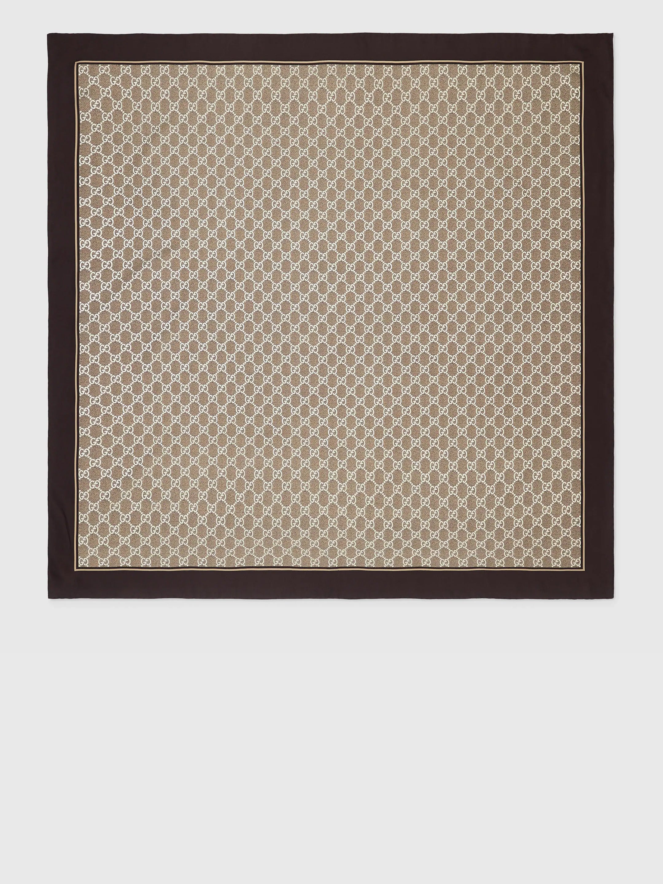 GUCCI Printed Silk Carré 90 cm x 90 cm