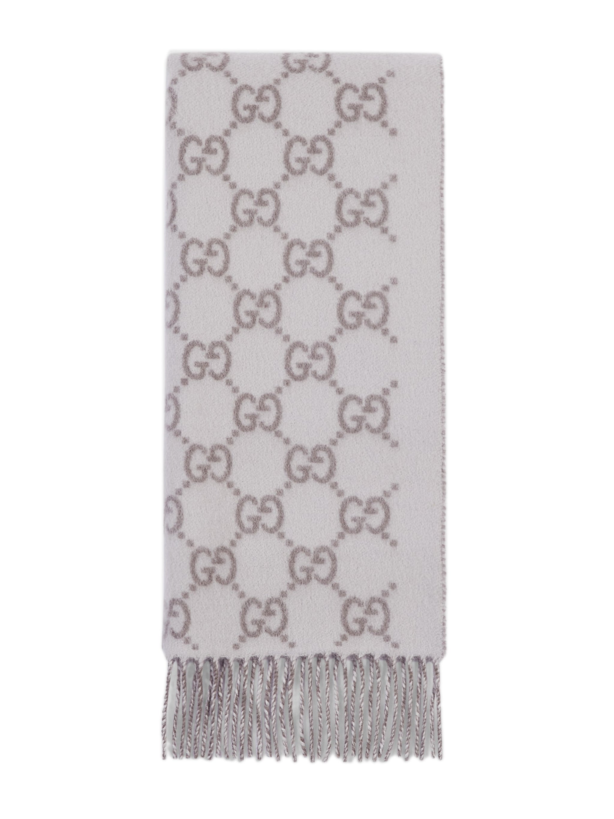 GUCCI Cashmere Scarf with Fringes - L 190 CM x H 45 CM