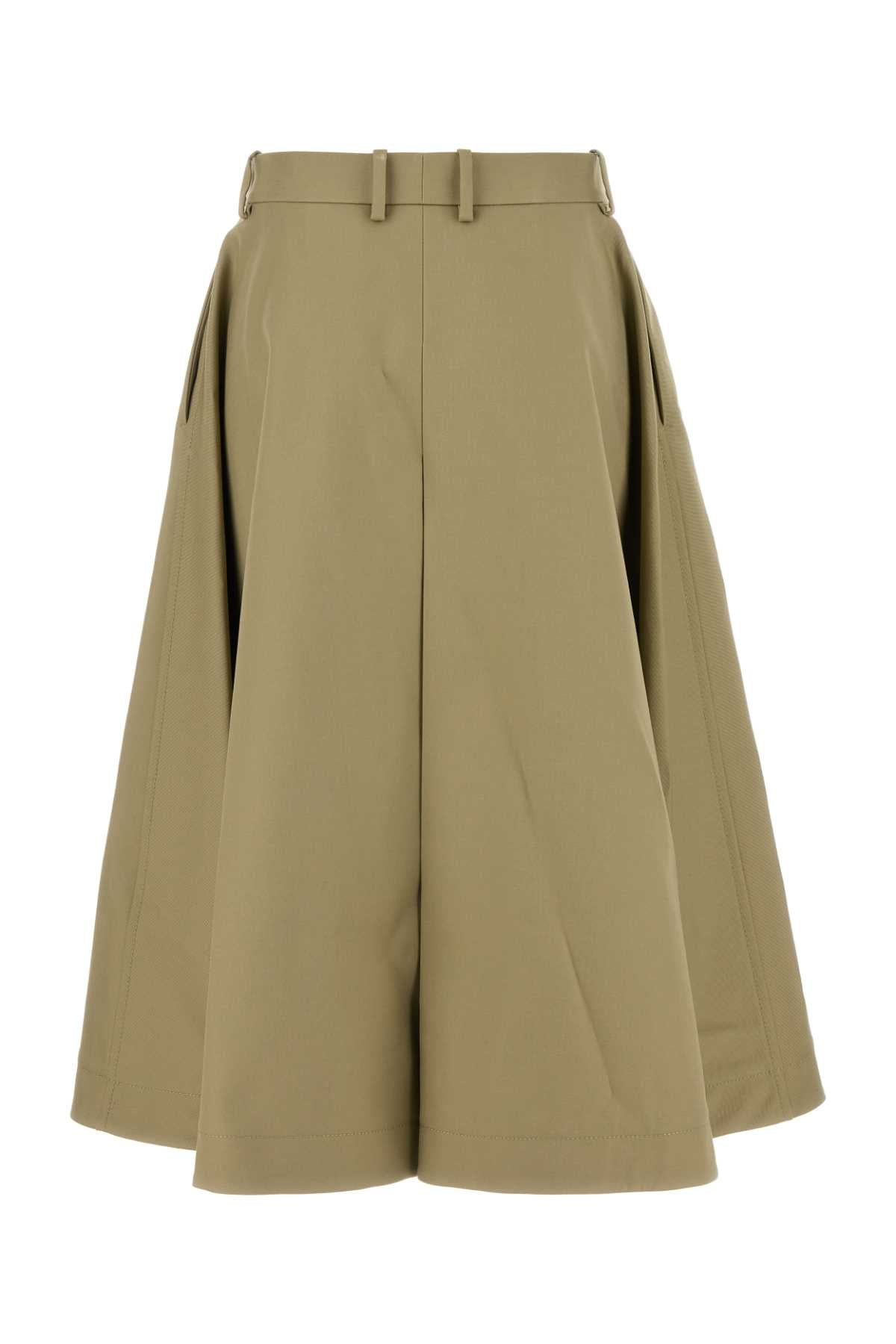 BOTTEGA VENETA Chic Midi Cotton Skirt with Belt for Women