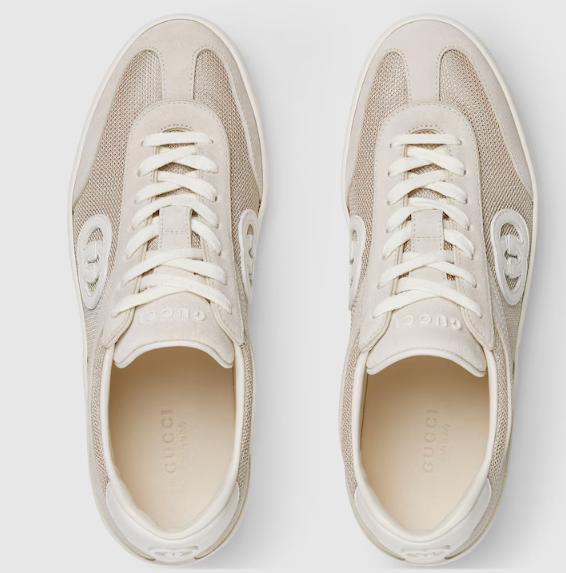 GUCCI Women's Lace-Up Mesh Detail Sneakers