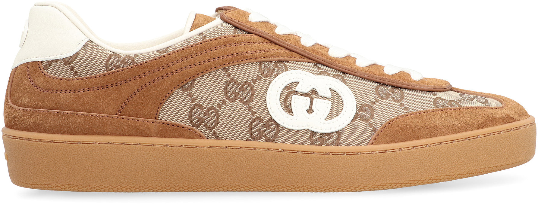 GUCCI Luxury Suede and GG Fabric Sneakers for Women - FW25 Edition
