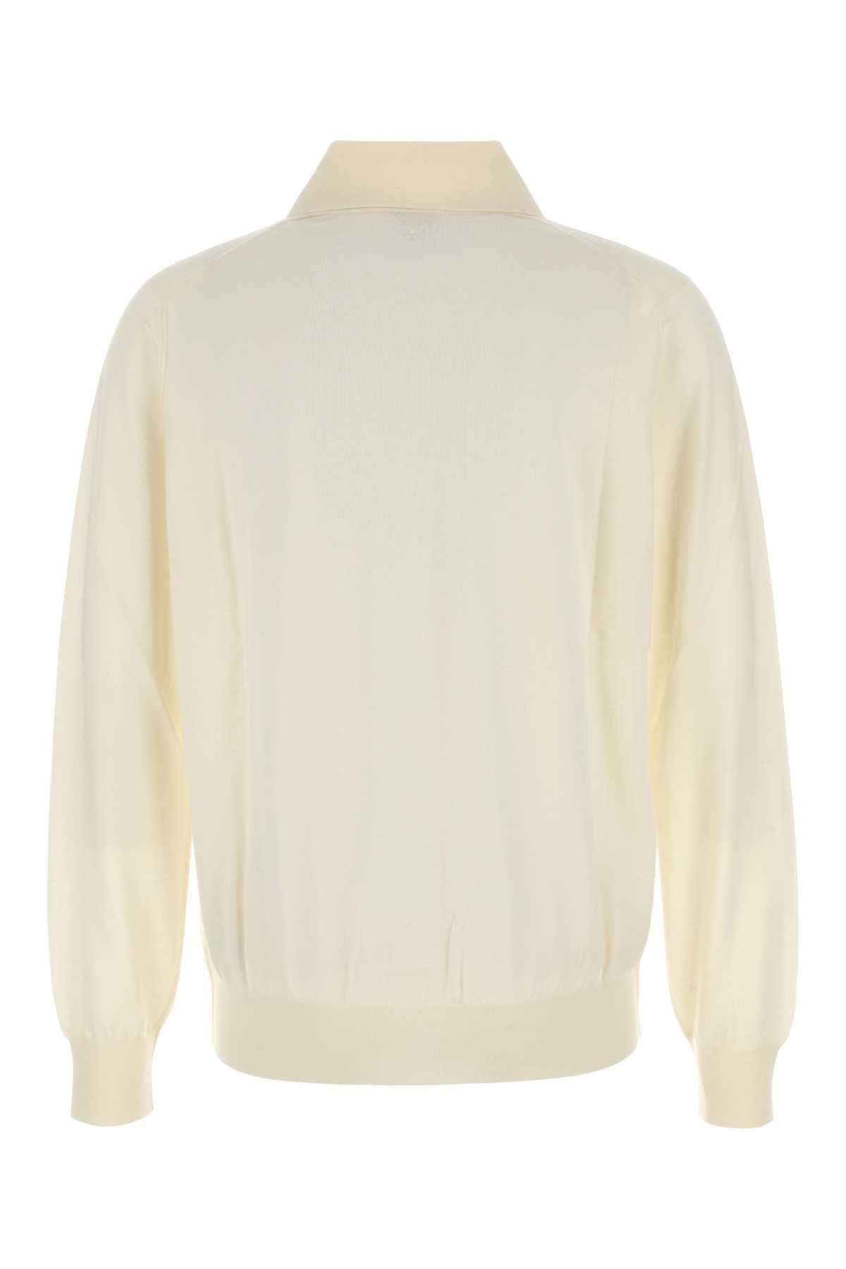 BOTTEGA VENETA Cashmere Long Sleeve Polo Shirt