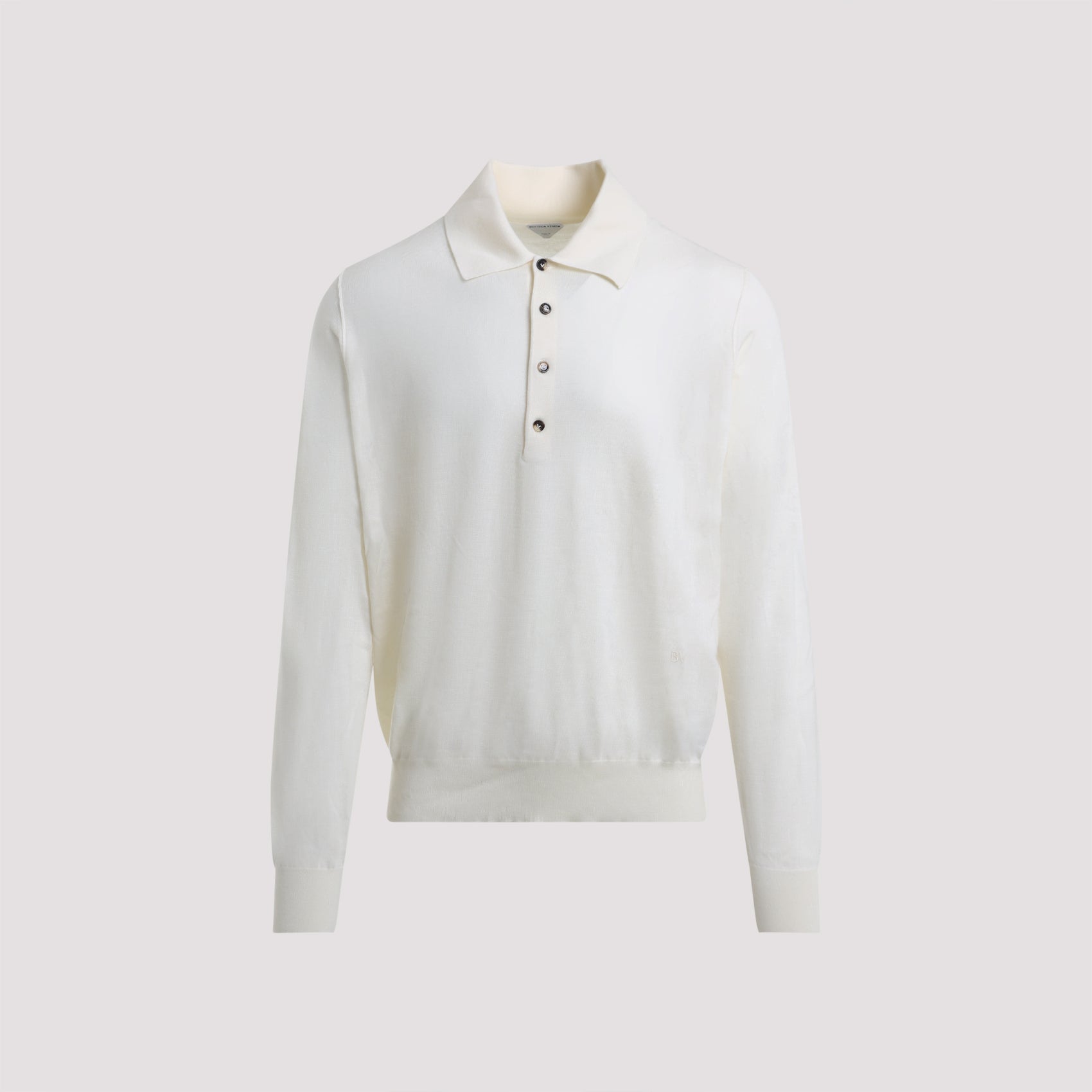 BOTTEGA VENETA Cashmere Long Sleeve Polo Shirt