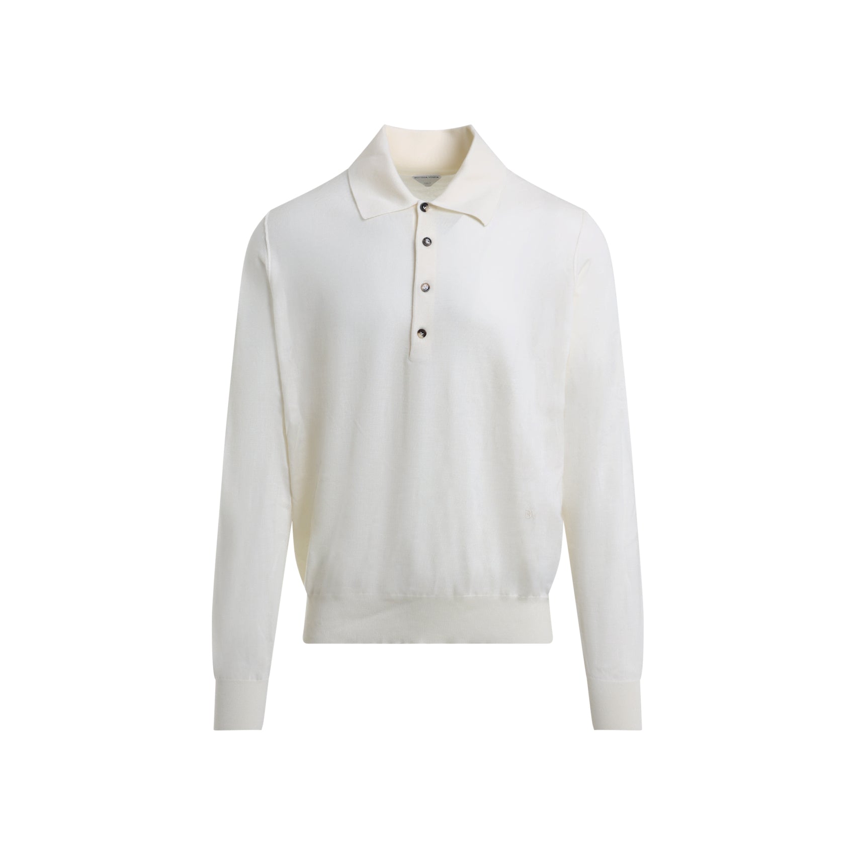 BOTTEGA VENETA Cashmere Long Sleeve Polo Shirt
