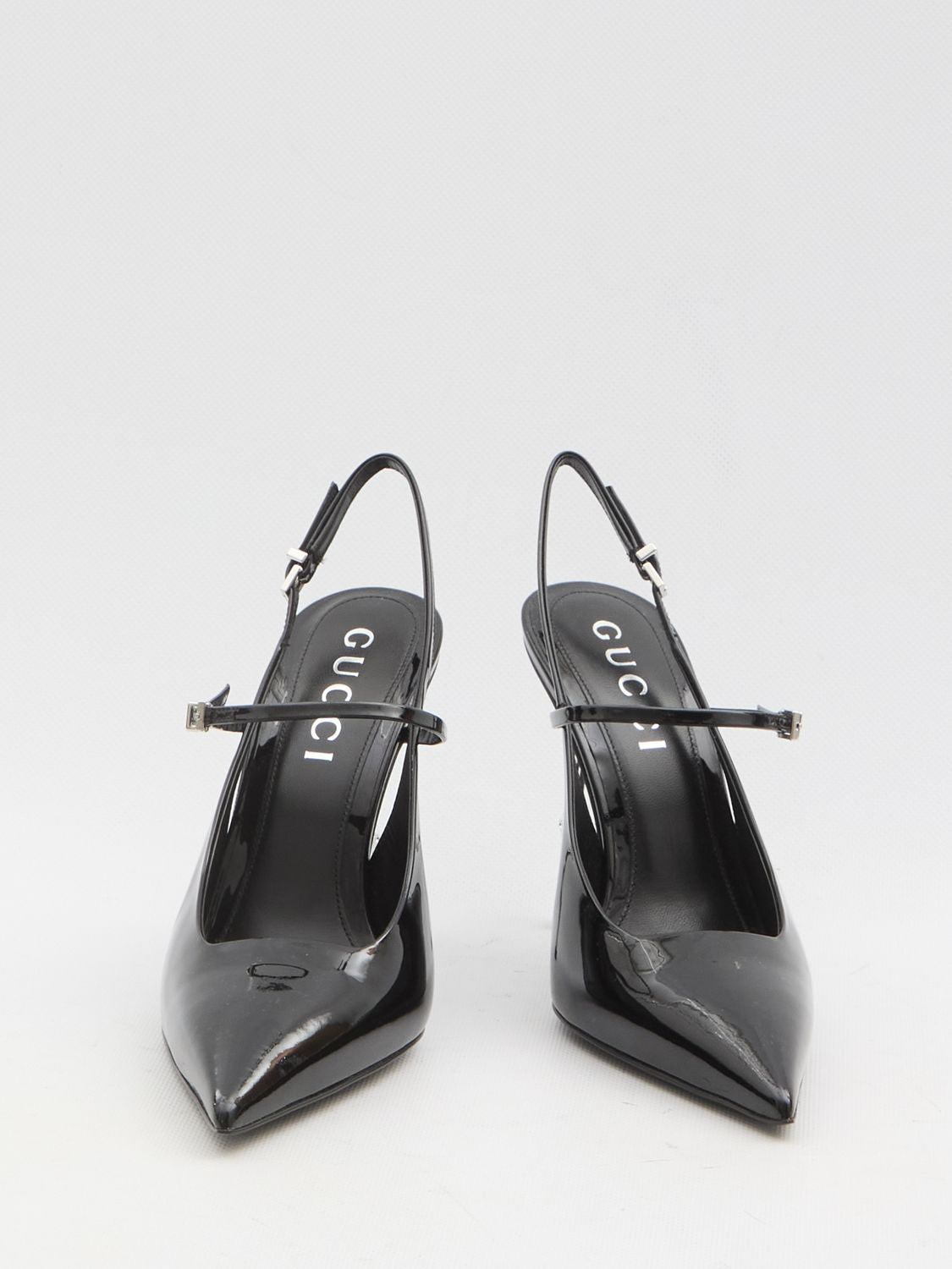 GUCCI Pointed-Toe Pumps with Bamboo-Effect Stiletto Heel - 10.5cm