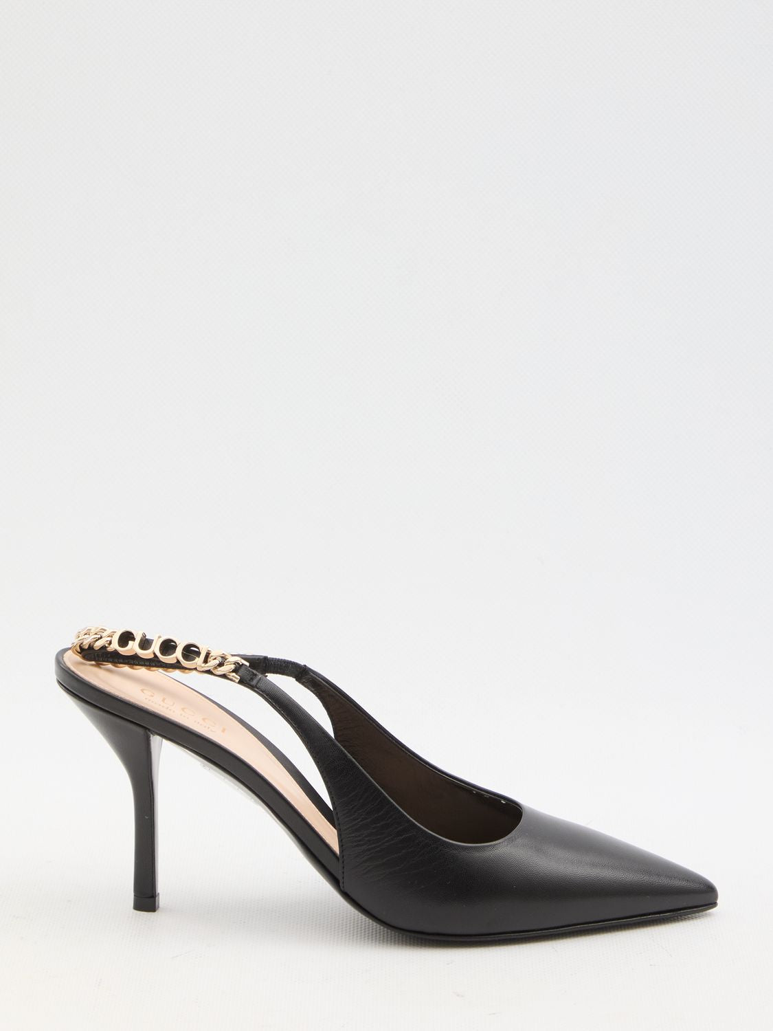 GUCCI Pointed Toe Slingback Pumps with Stiletto Heel - 10.4cm