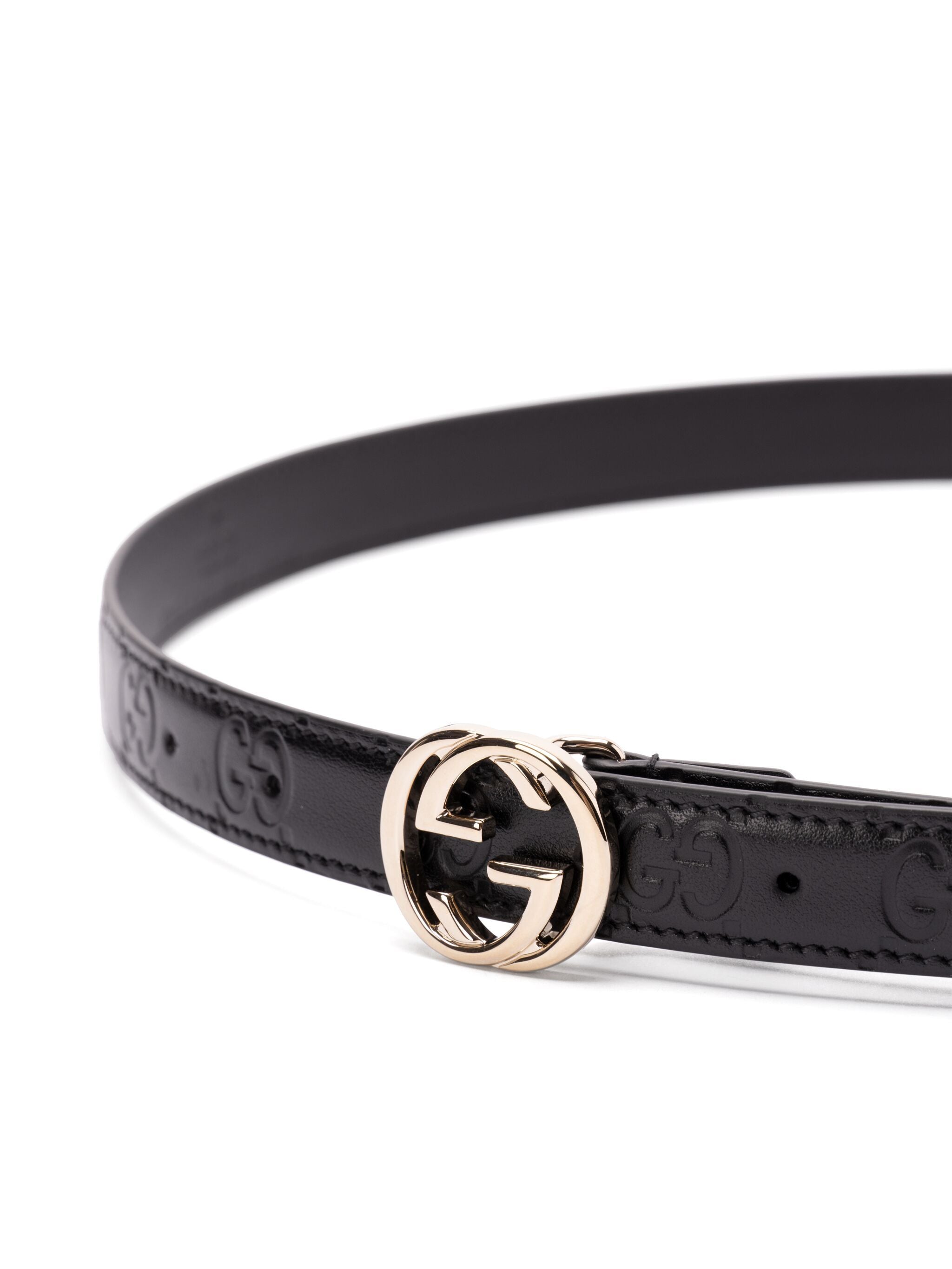 GUCCI Interlocking G Buckle Belt - 2 cm Width