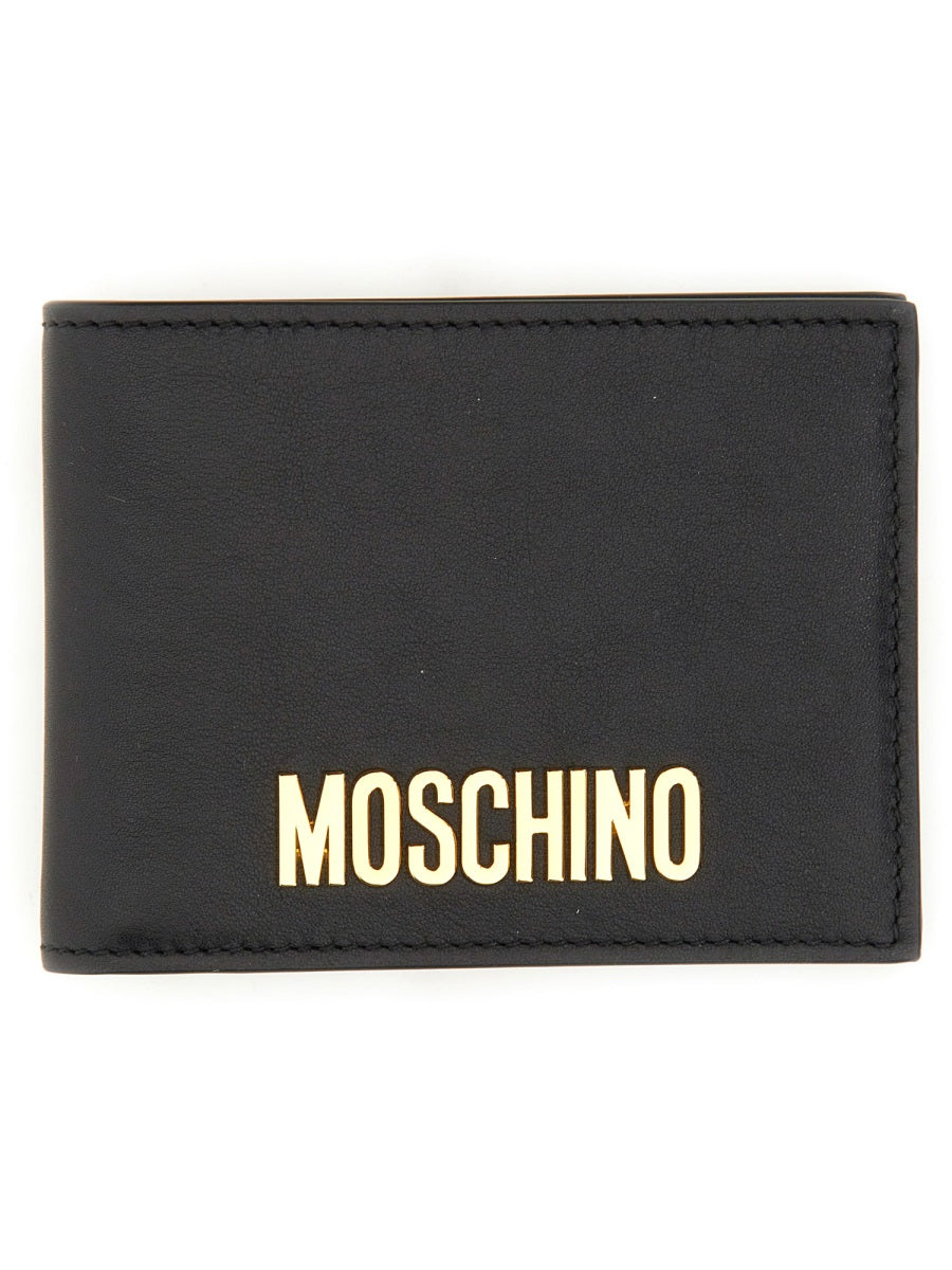 MOSCHINO COUTURE Mini Wallet with Logo for Men