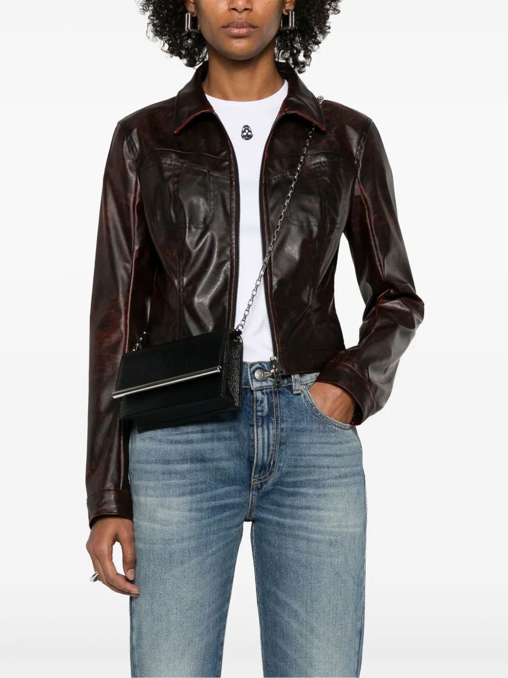 ALEXANDER MCQUEEN Mini Cross-Bar Clutch