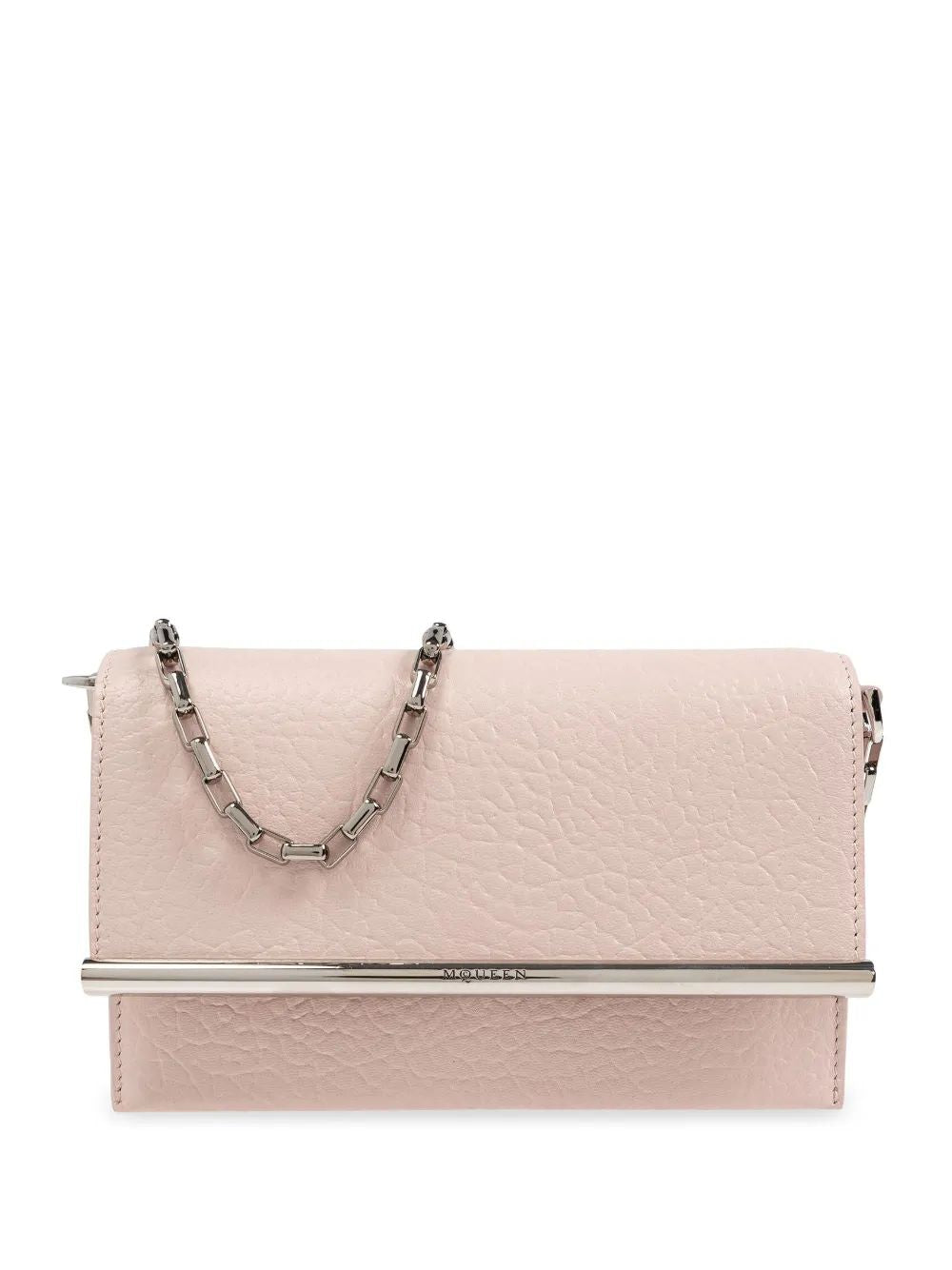 ALEXANDER MCQUEEN Mini Leather Cross-Bar Clutch