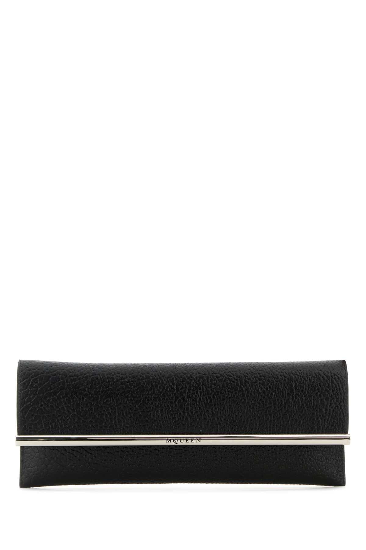 ALEXANDER MCQUEEN Mini Leather Cross B-Long Clutch