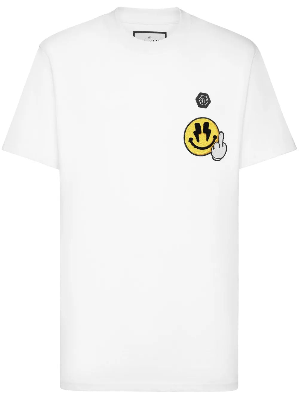 PHILIPP PLEIN Smile-Patch T-Shirt for Men - SS25 Collection