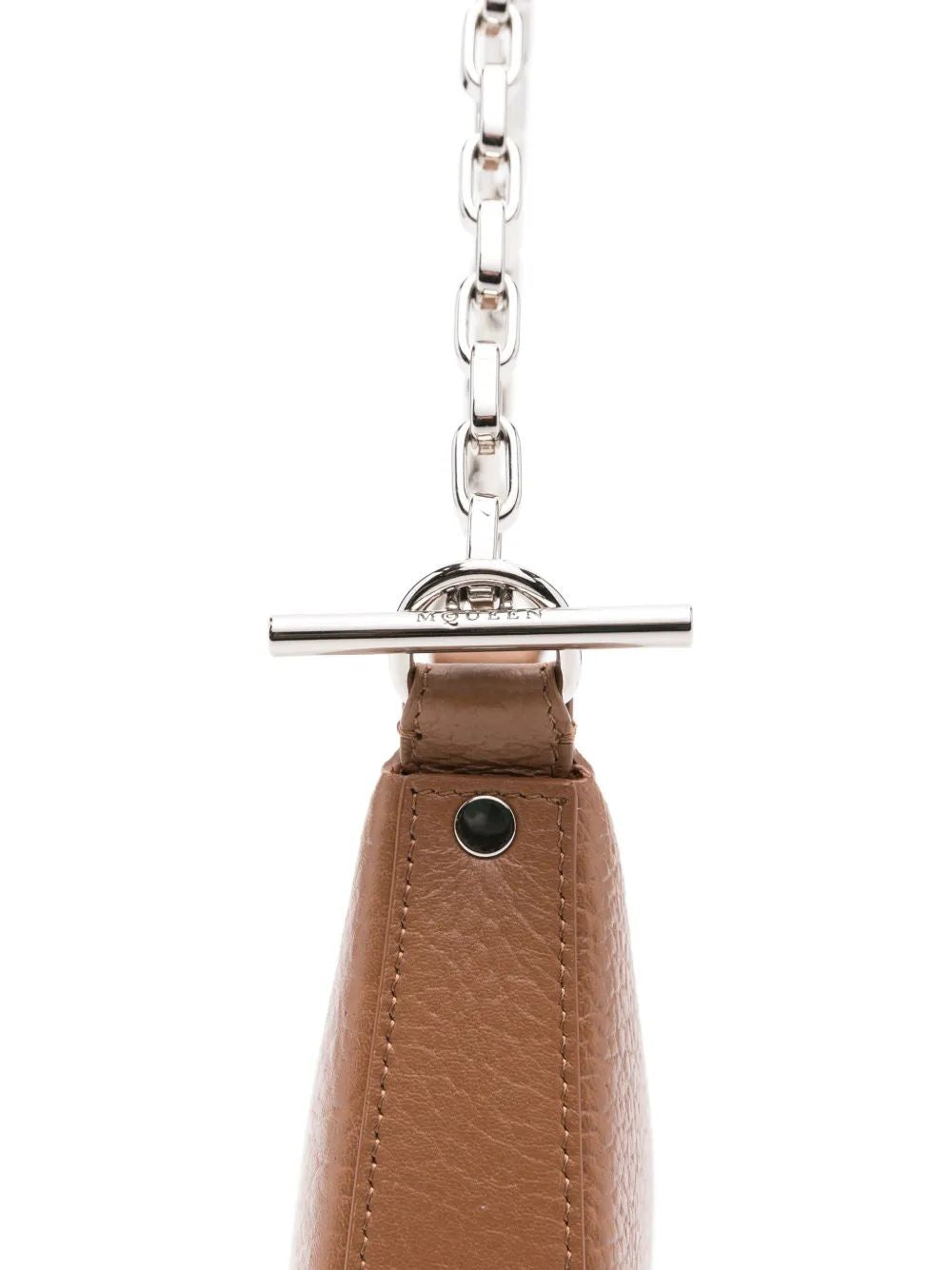 ALEXANDER MCQUEEN Grainy Lamb Leather Pouch Handbag