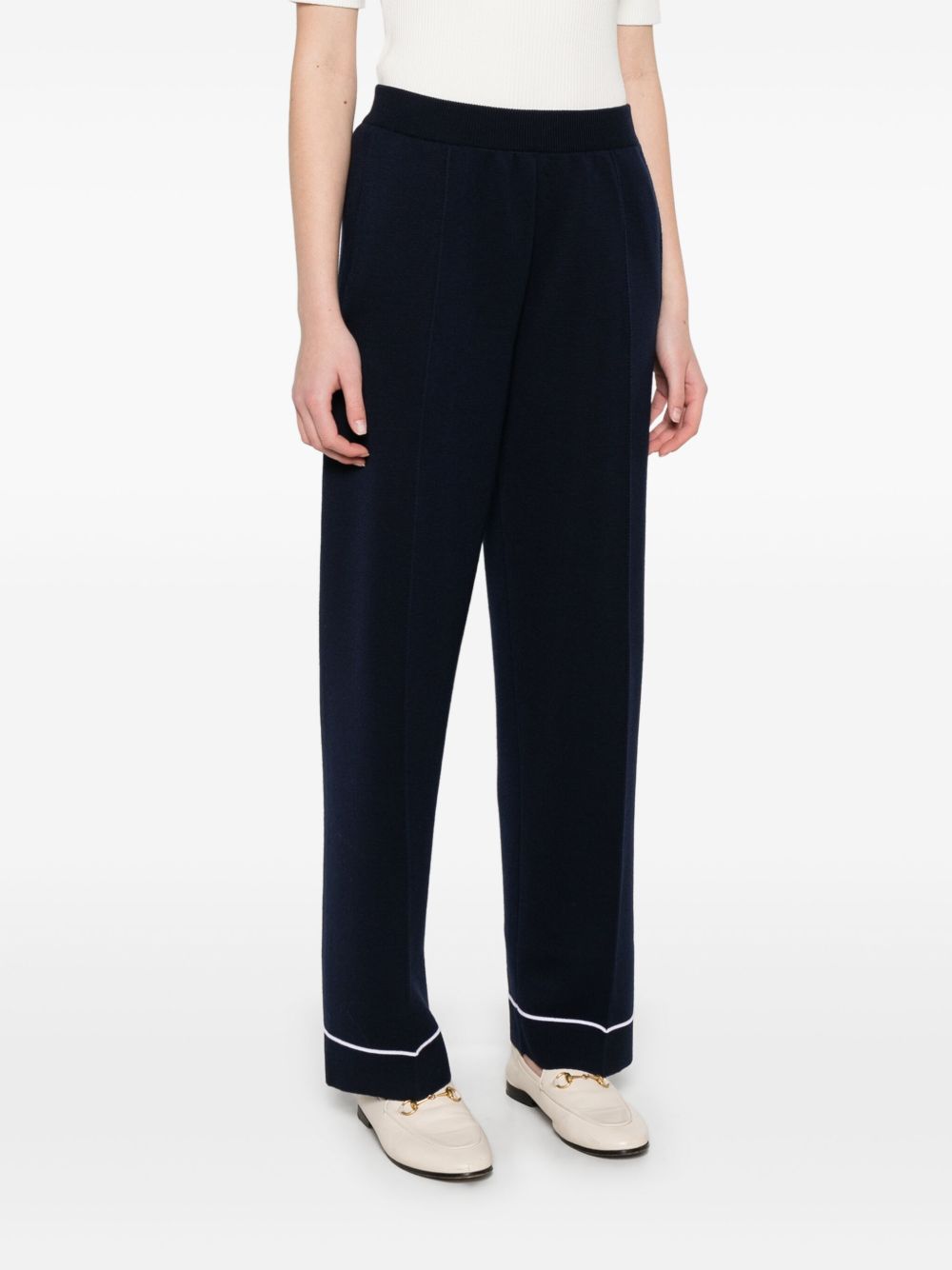 GUCCI Elasticated Waistband Wool Trousers for Women
